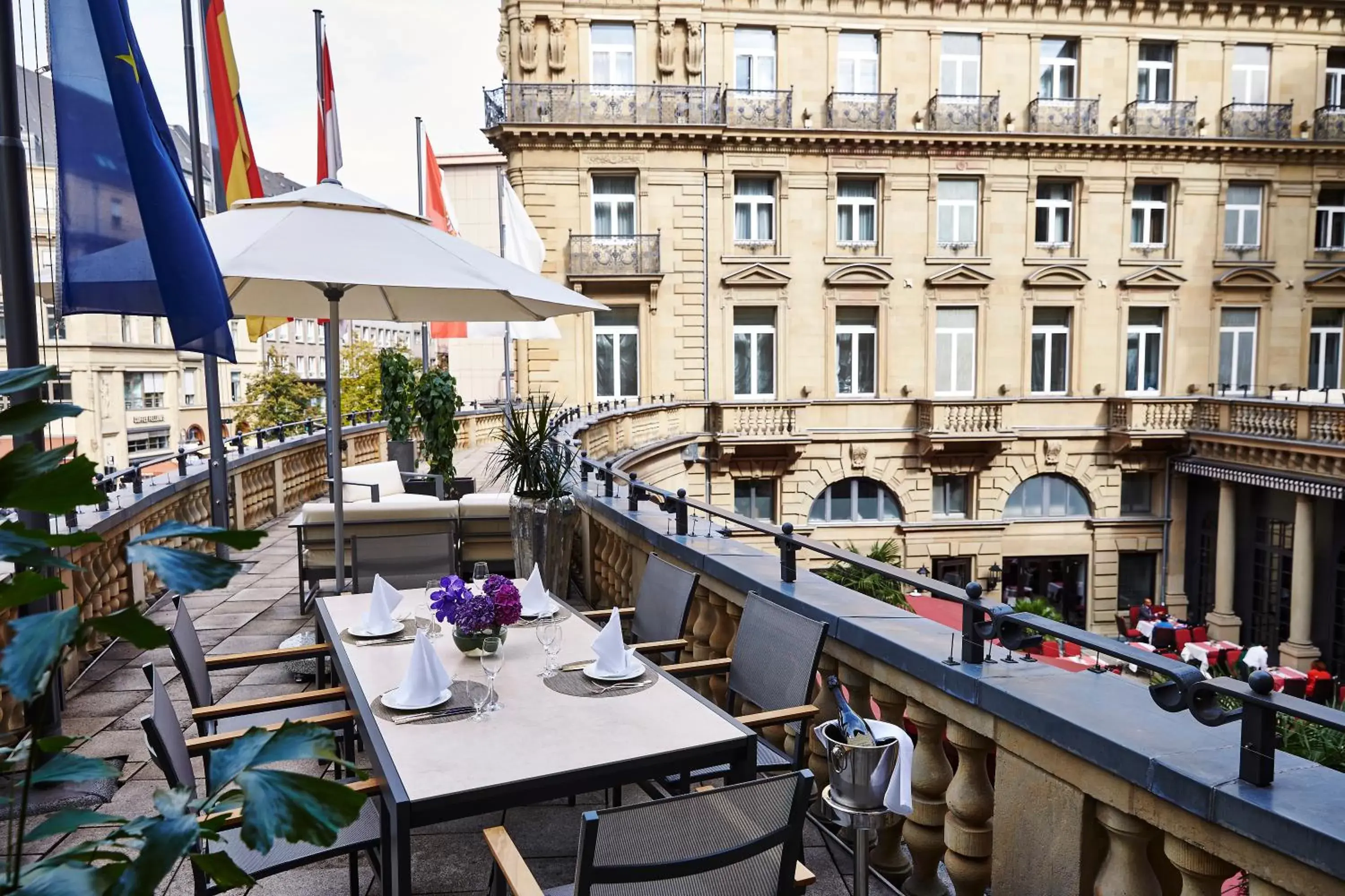 Balcony/Terrace in Steigenberger Icon Frankfurter Hof