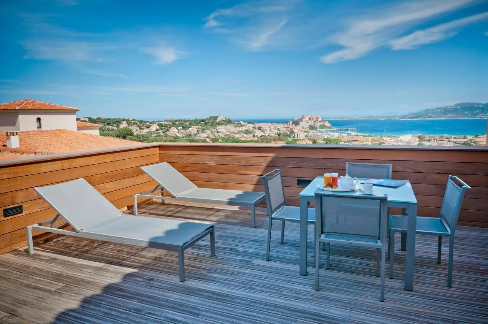 Balcony/Terrace in La Villa Calvi