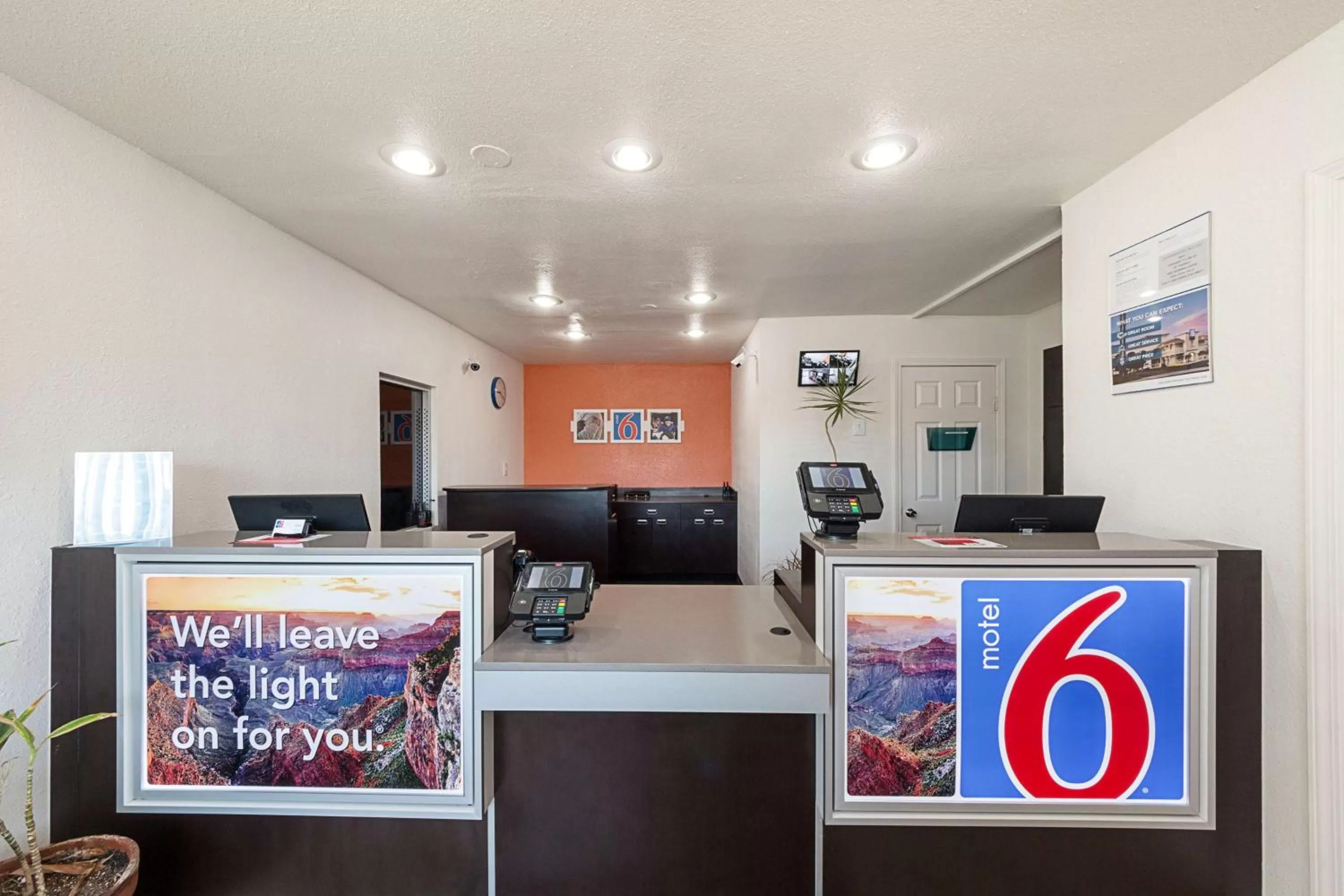 Lobby or reception in Motel 6-Mcallen, TX