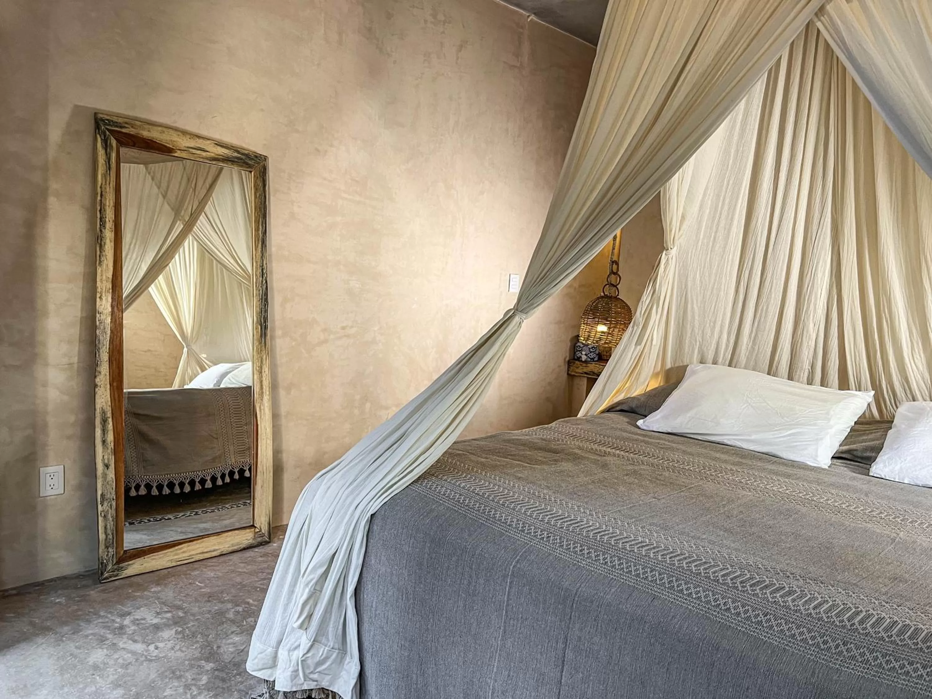 Bed in Diamante K - Inside Tulum National Park