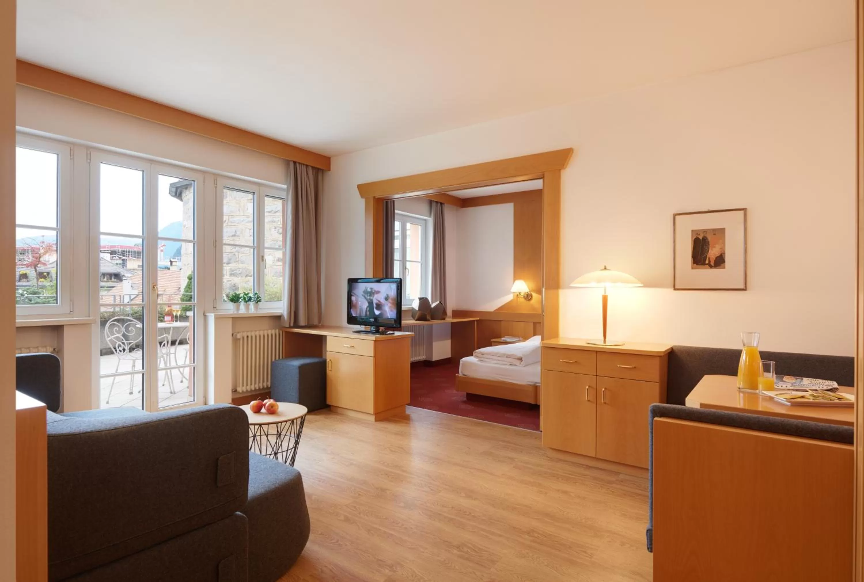 Bedroom, Bed in Hotel Goldene Rose