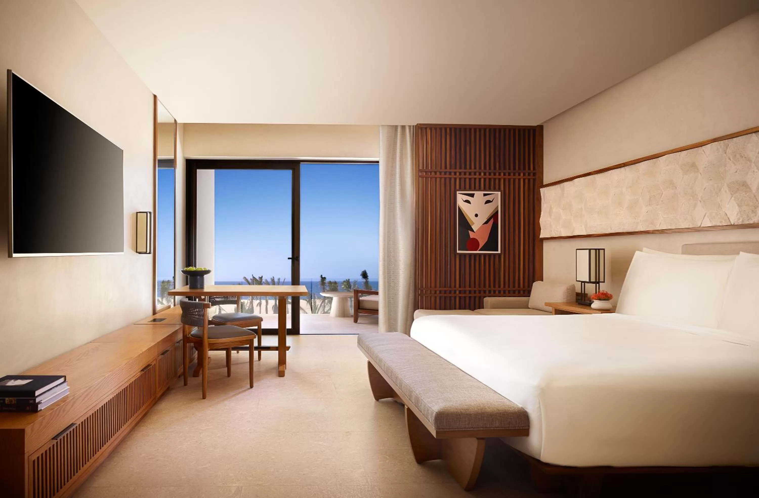 Sea view, Bed in Nobu Hotel Los Cabos