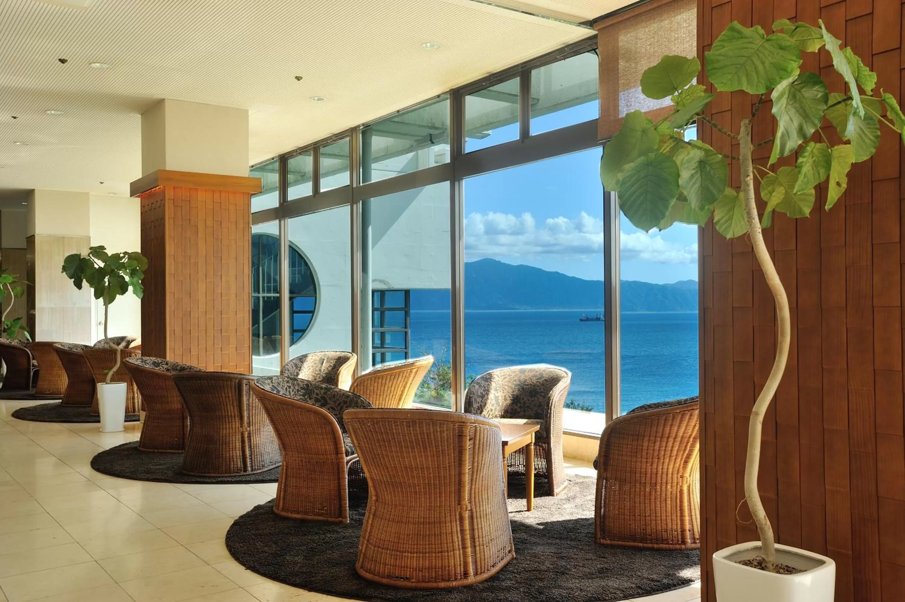 Seating area in Ibusuki Royal Hotel