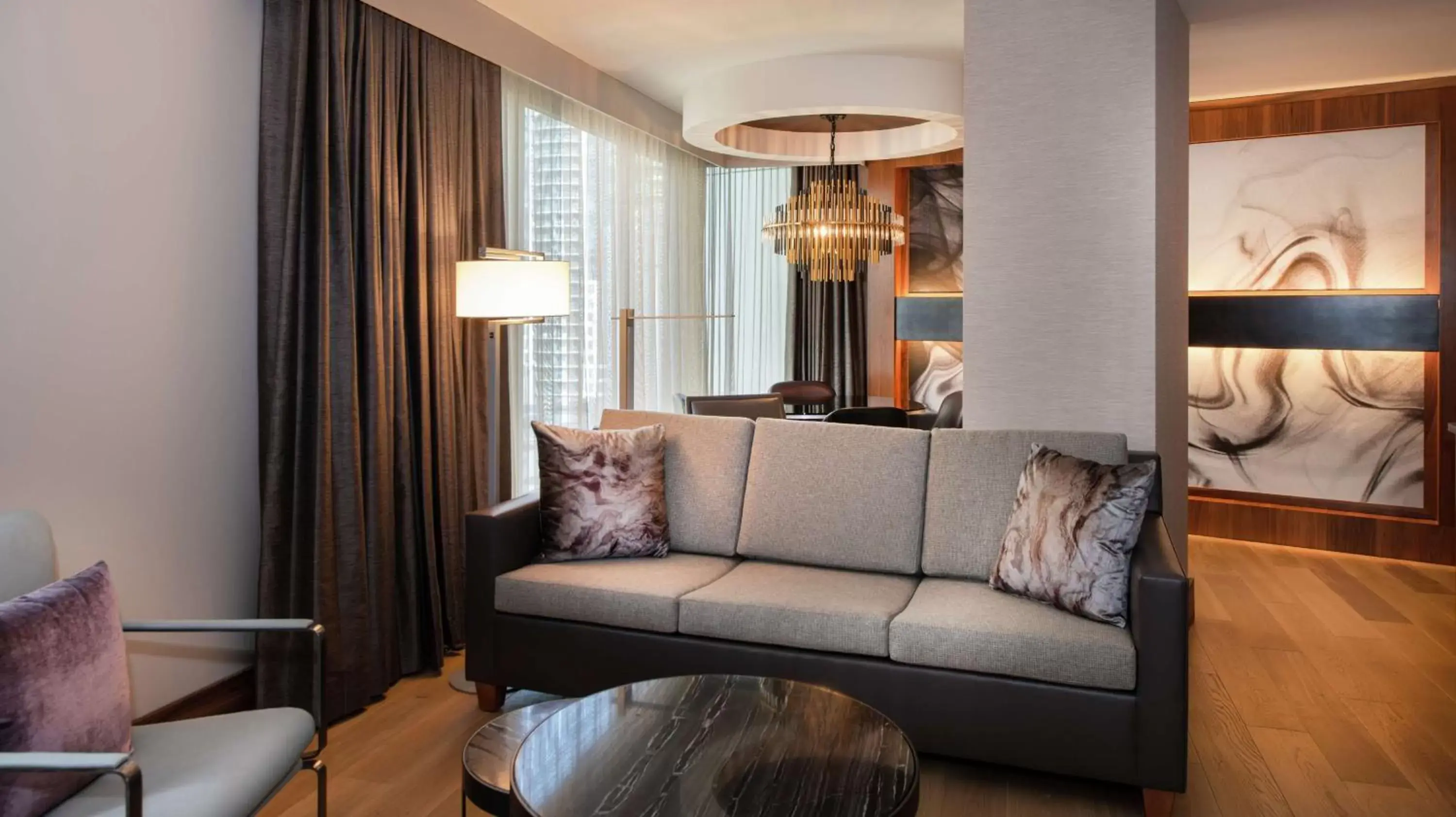 Living room, Seating Area in The Charter Hotel Seattle, Curio Collection By Hilton