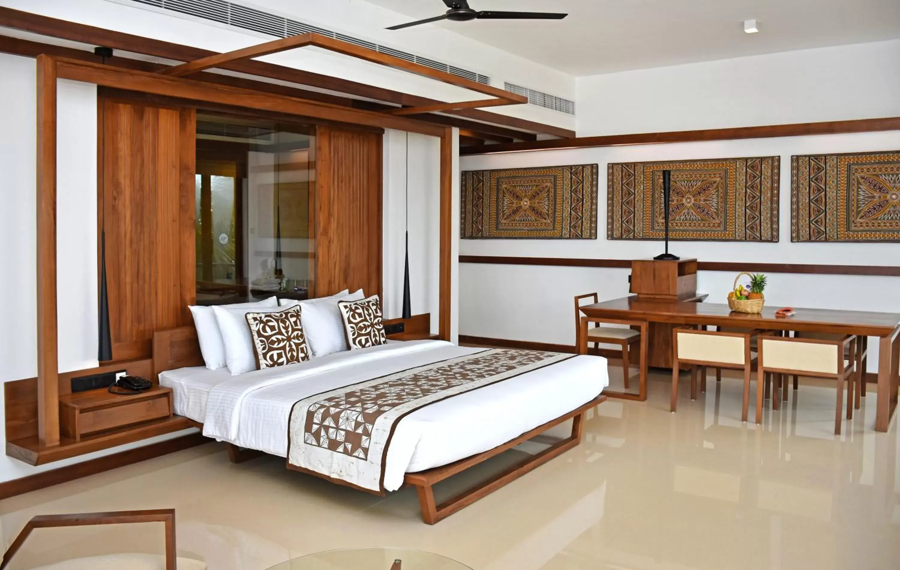 Bed in Goldi Sands Hotel