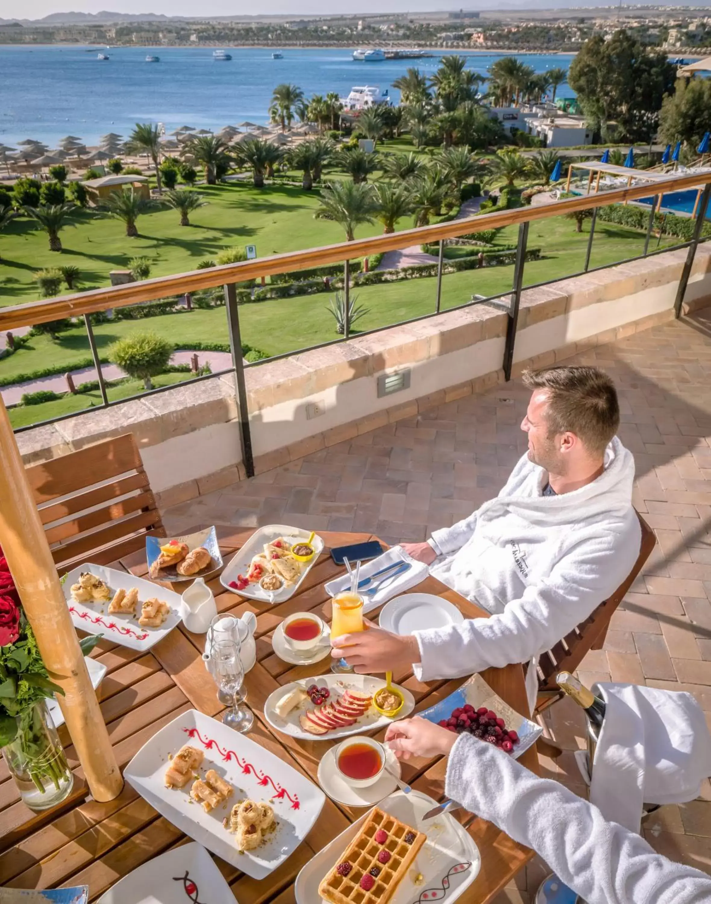 Breakfast in Fort Arabesque Resort, Spa & Villas