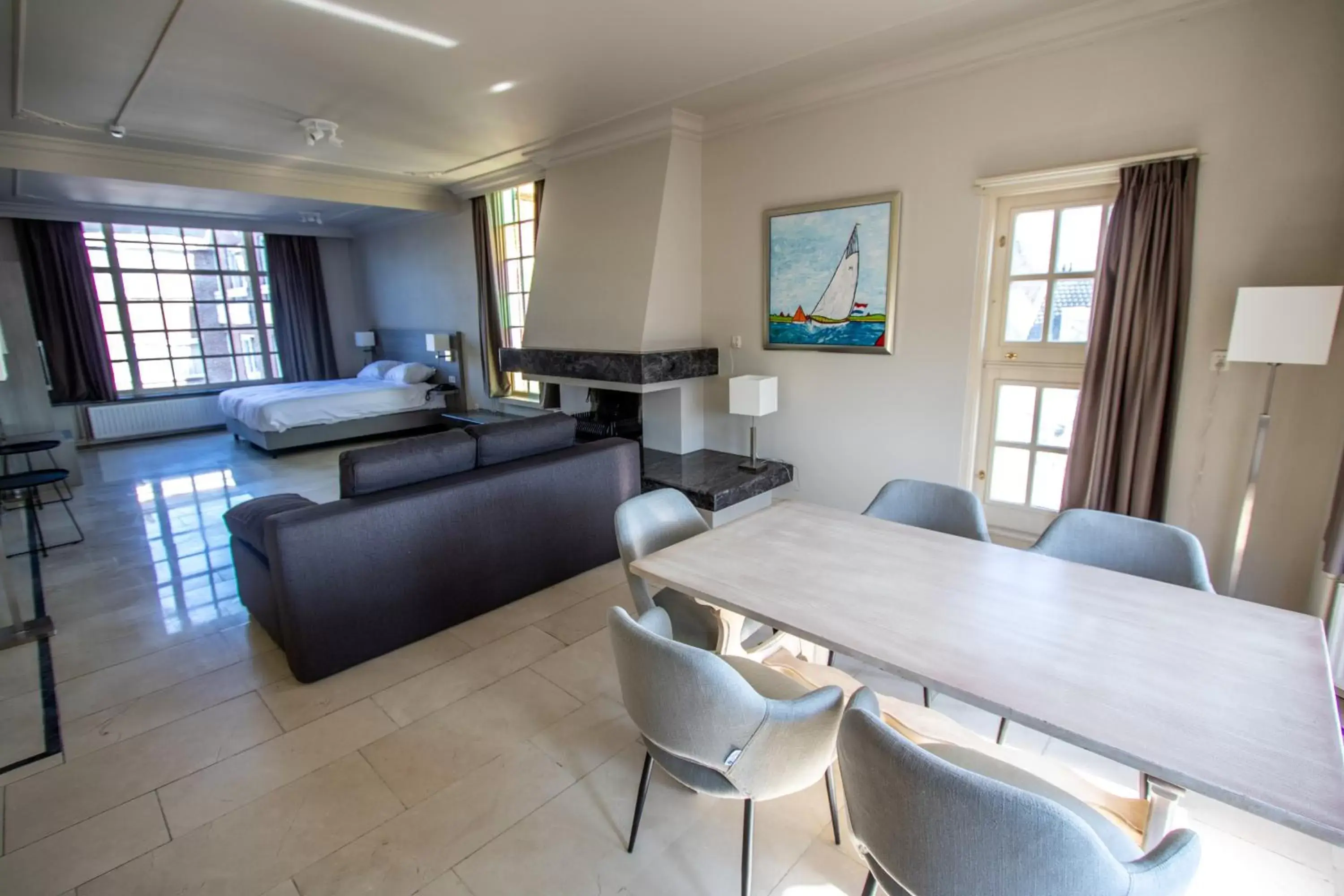 Seating area in Fletcher Hotel Restaurant Marijke Seating area in Fletcher Hotel Restaurant Marijke