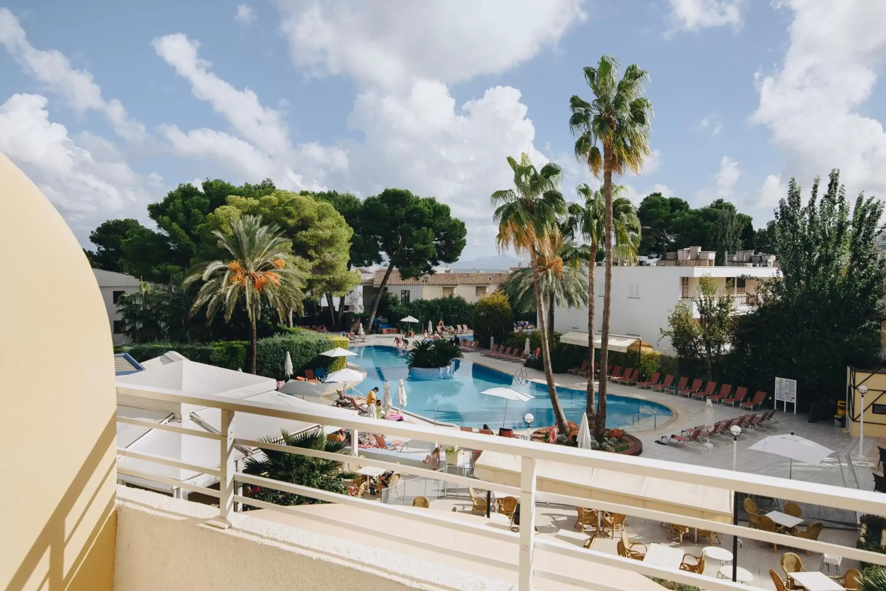 Balcony/Terrace, Pool View in Hotel Ivory Playa Sports & Spa