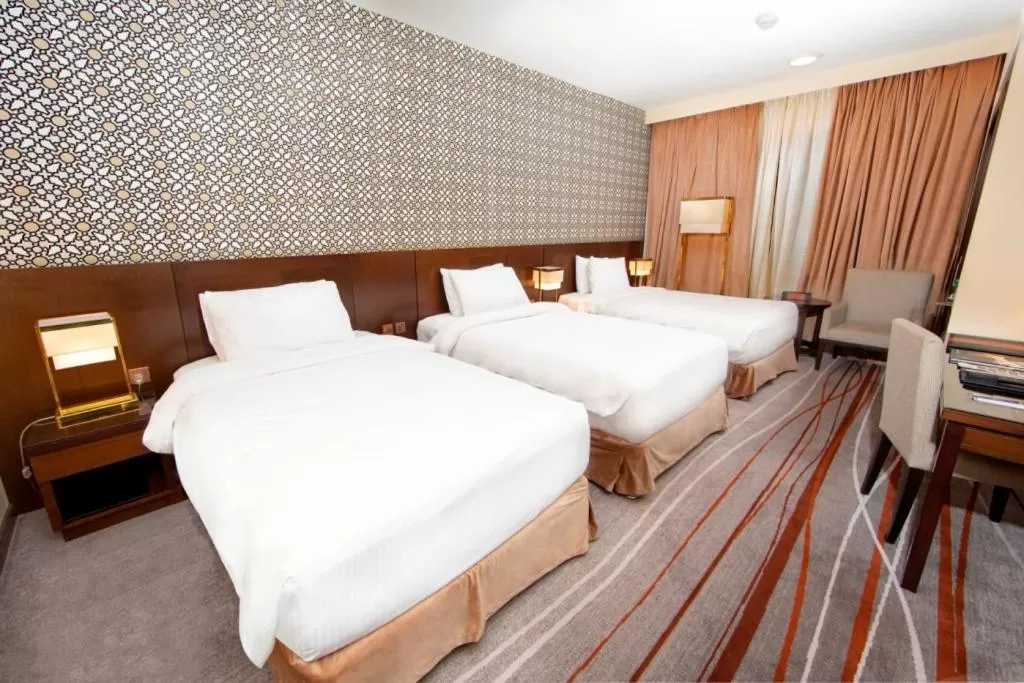 Bed in Dallah Taibah Hotel