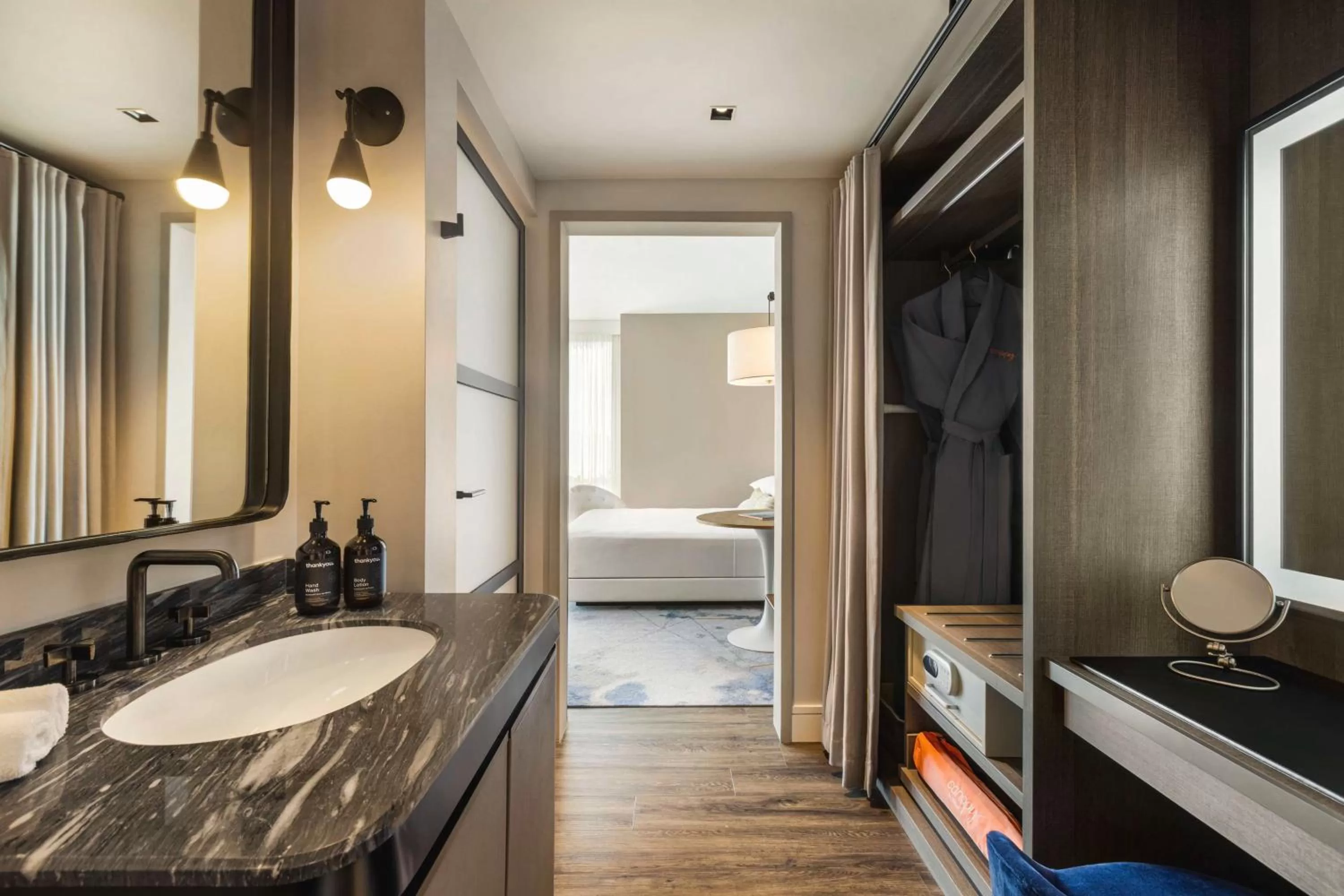 Bathroom in Canopy by Hilton San Francisco SoMa