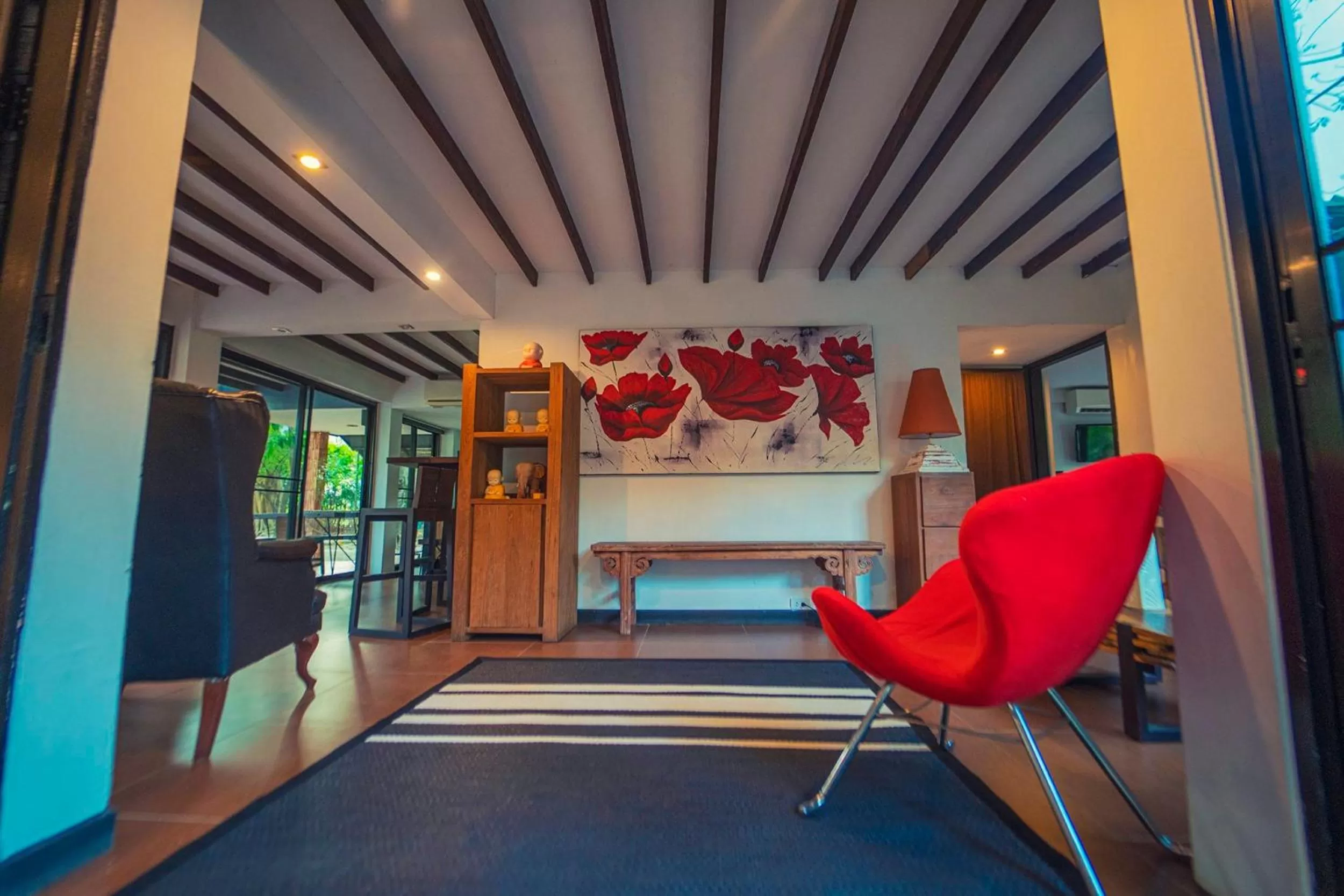 Living room in Baan Suan Residence เฮือนพักบ้านสวน