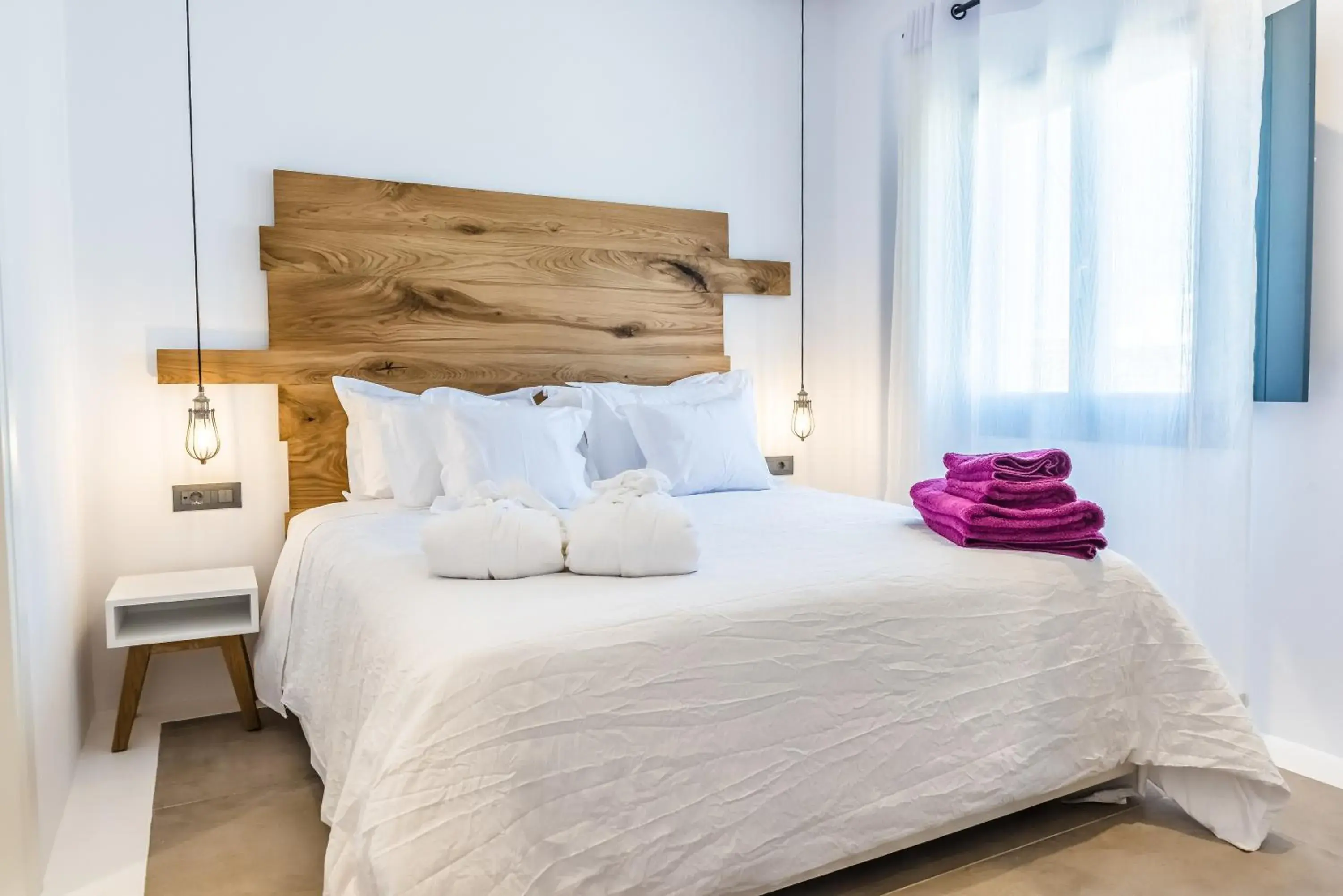 Bed in Portes Suites & Villas Mykonos