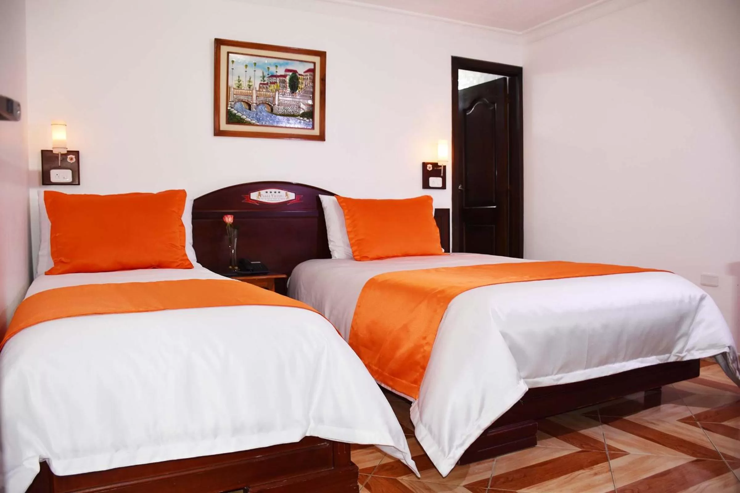 Bedroom, Bed in Hotel Plaza Victoria