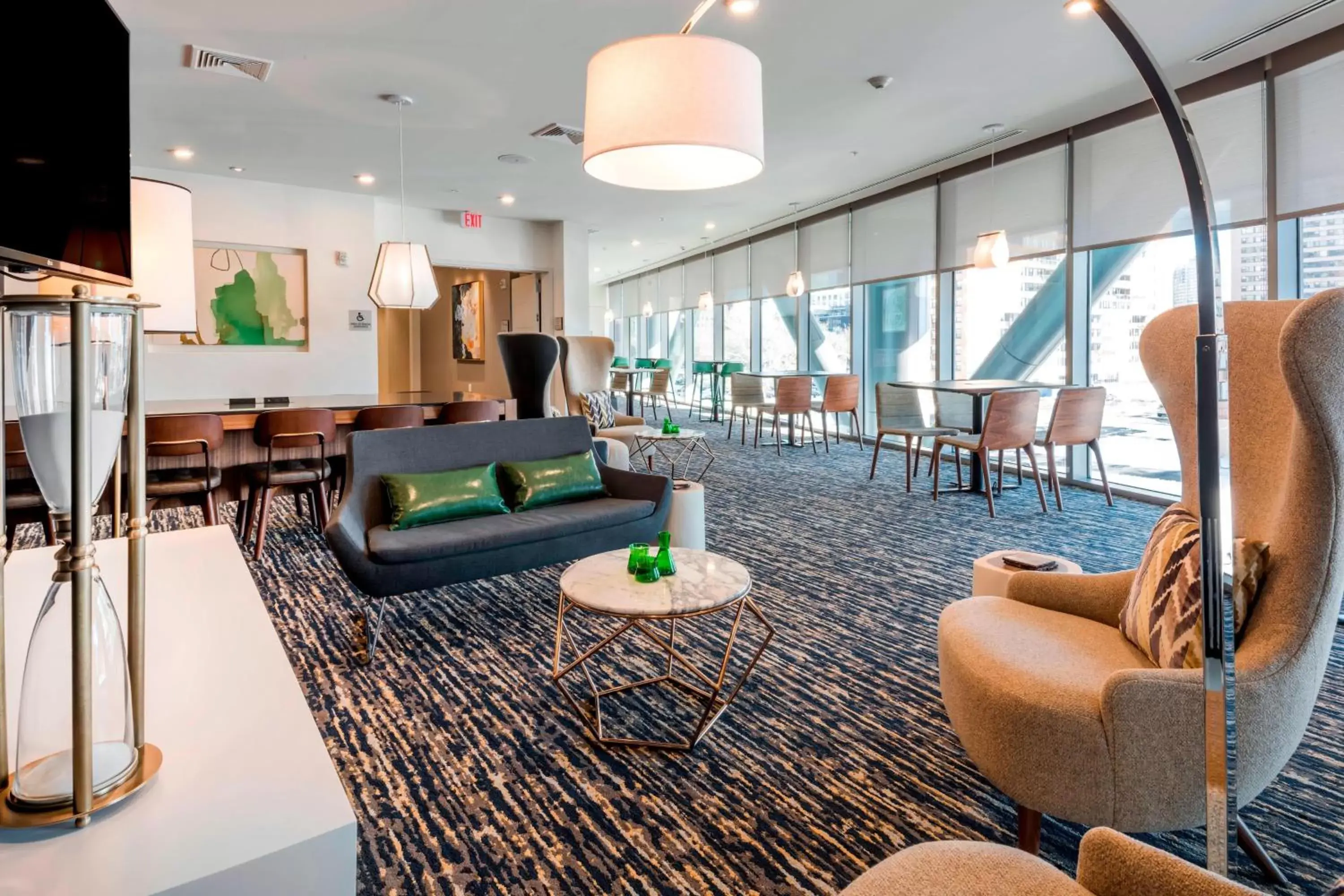 Breakfast, Lobby/Reception in Residence Inn by Marriott Jersey City