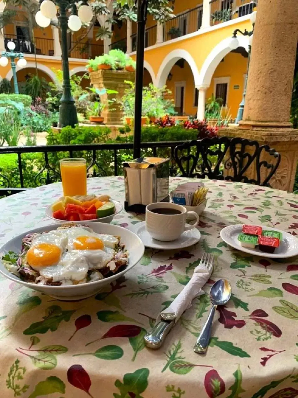 Breakfast in Hotel Caribe Merida Yucatan