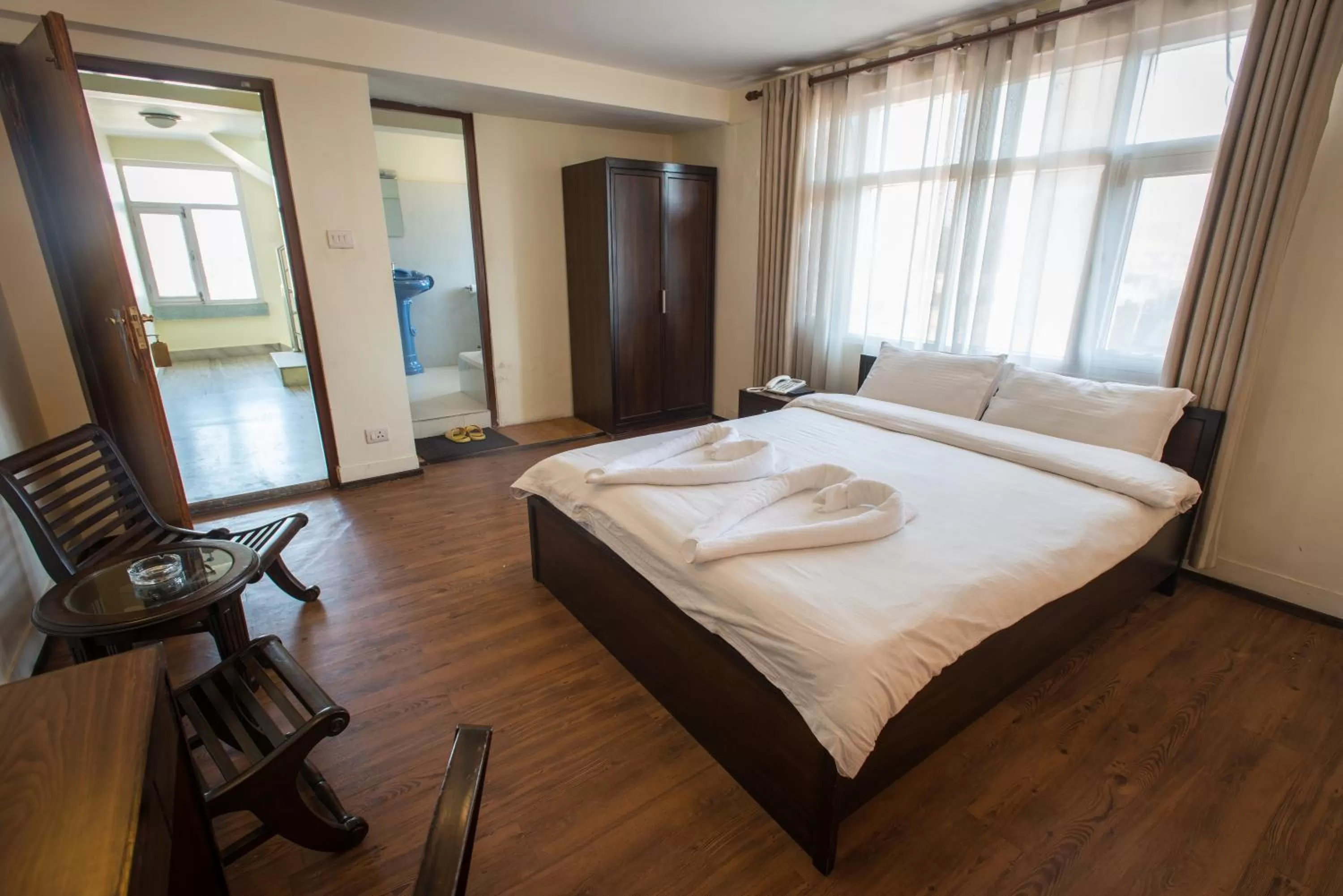 Photo of the whole room, Bed in Hotel Yambu kathmandu
