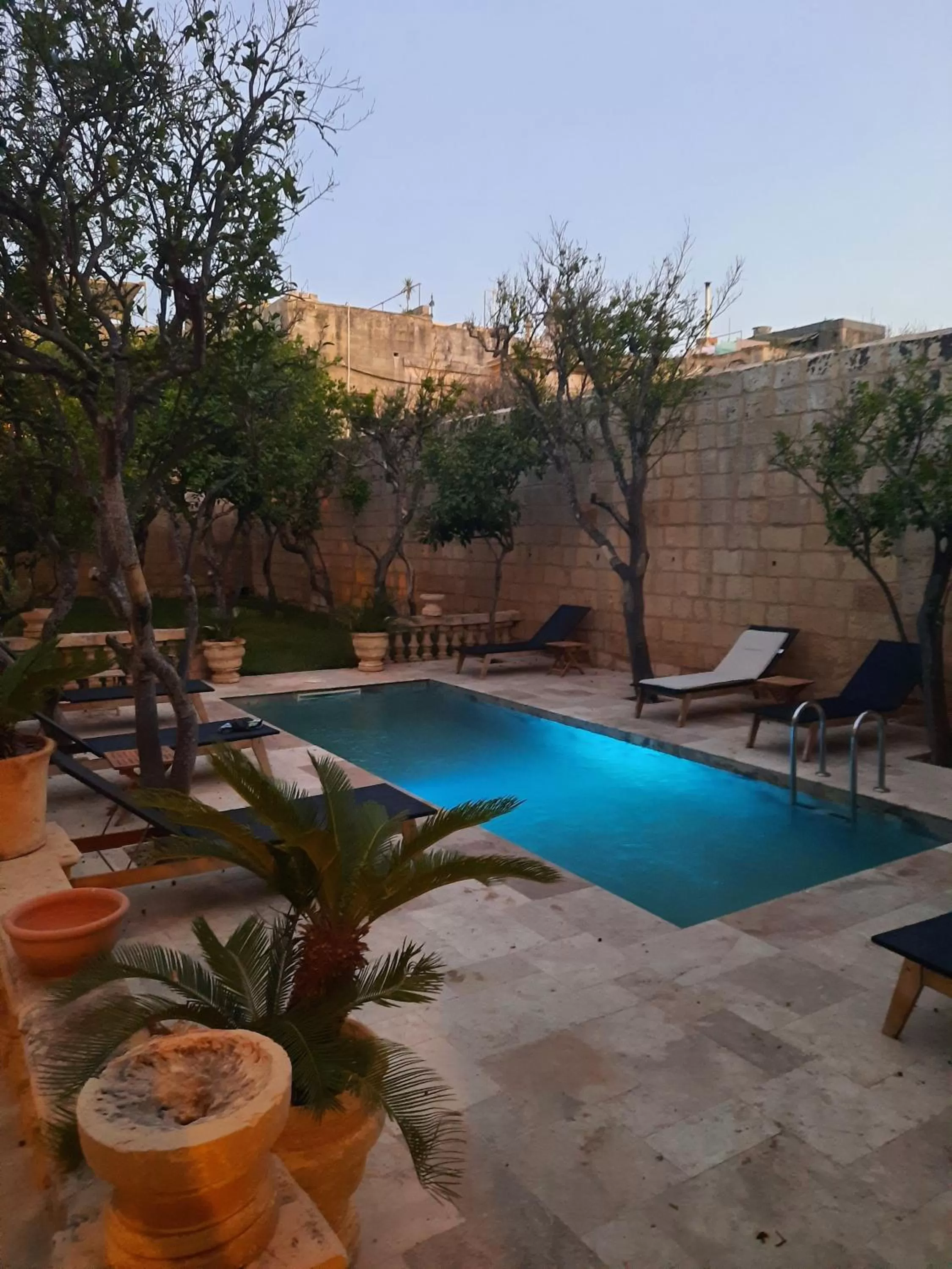 Patio in Palazzo Pisani Malta Boutique and SPA