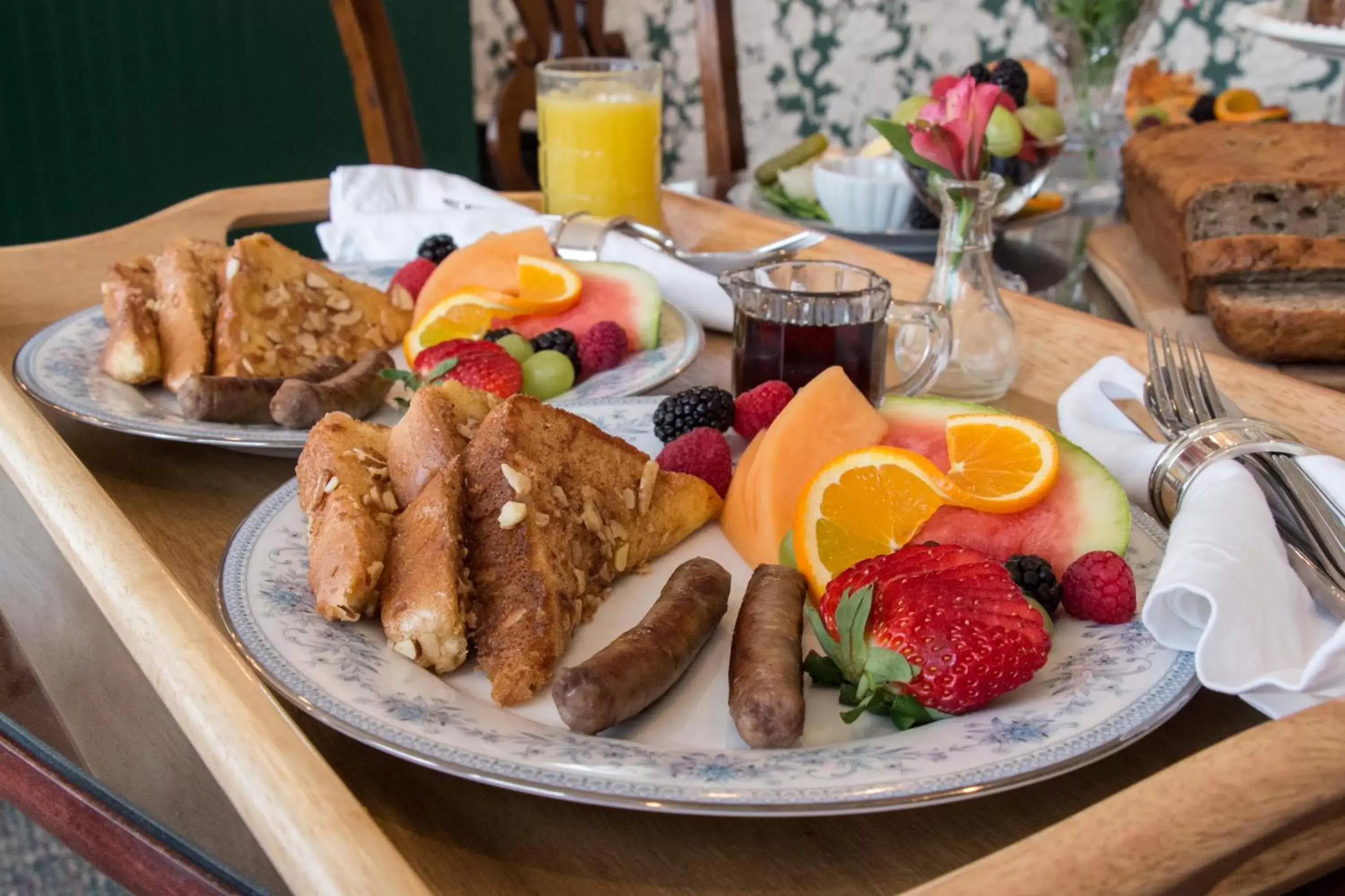 Food close-up, Breakfast in The Rochester Inn