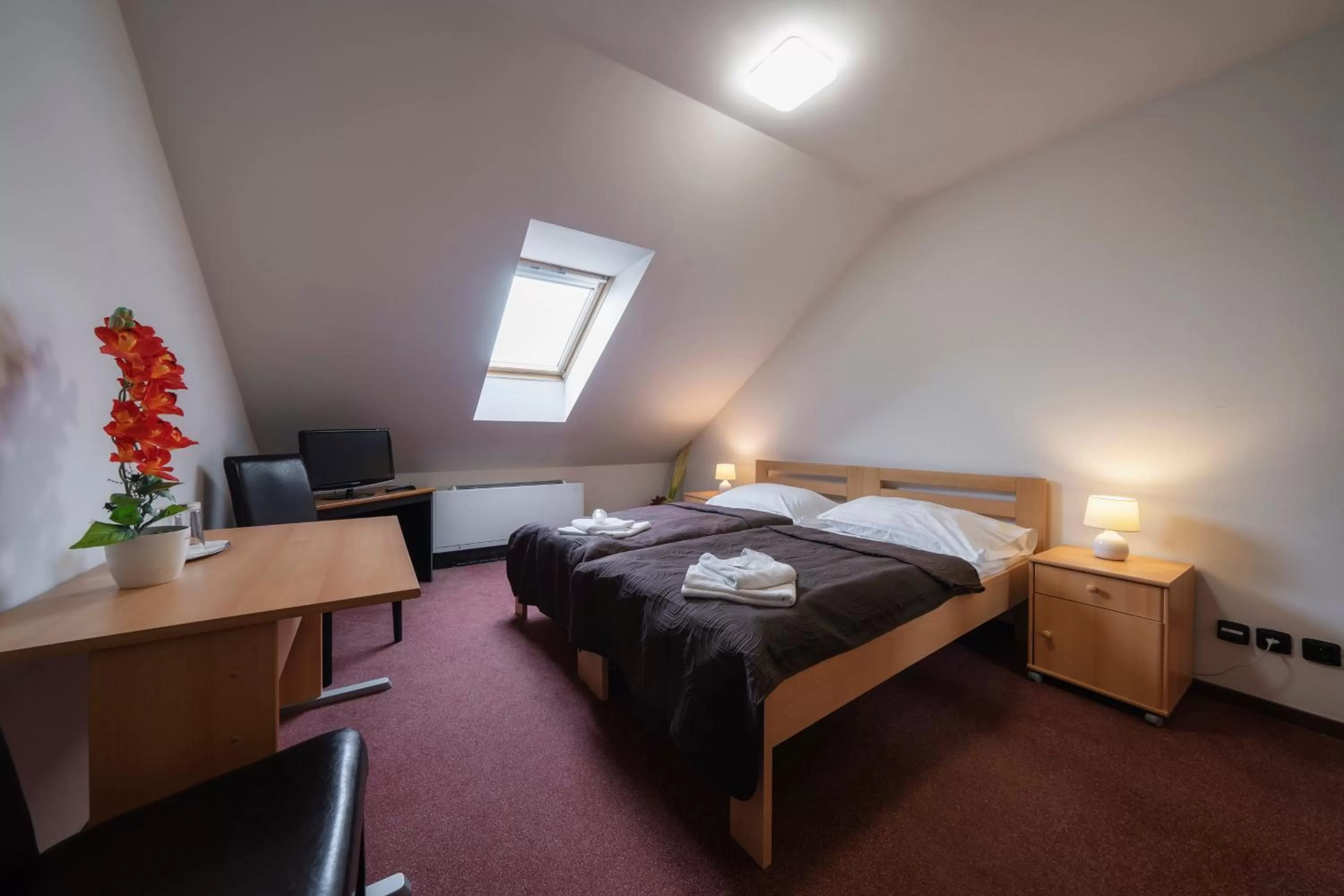 Bed in Hotel Astory Plzeň