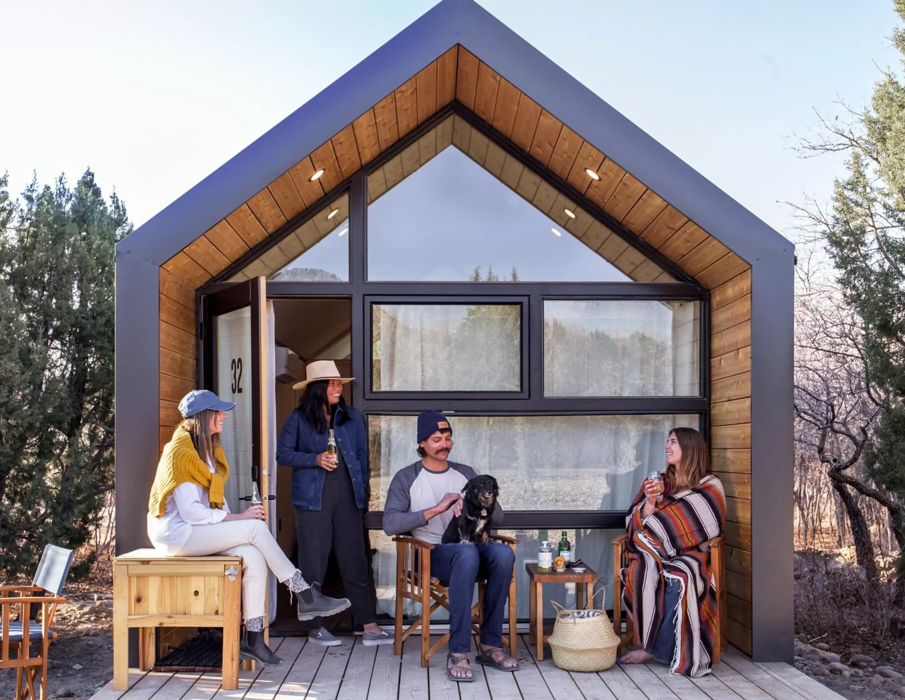 Patio in Yonder Escalante Luxury Glamping