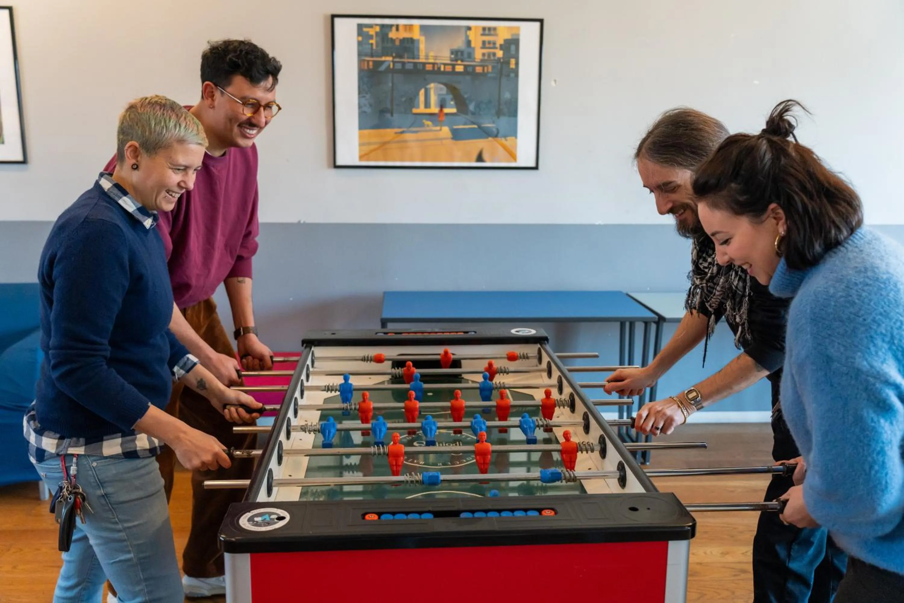 Communal lounge/ TV room in Babila Hostel & Bistrot