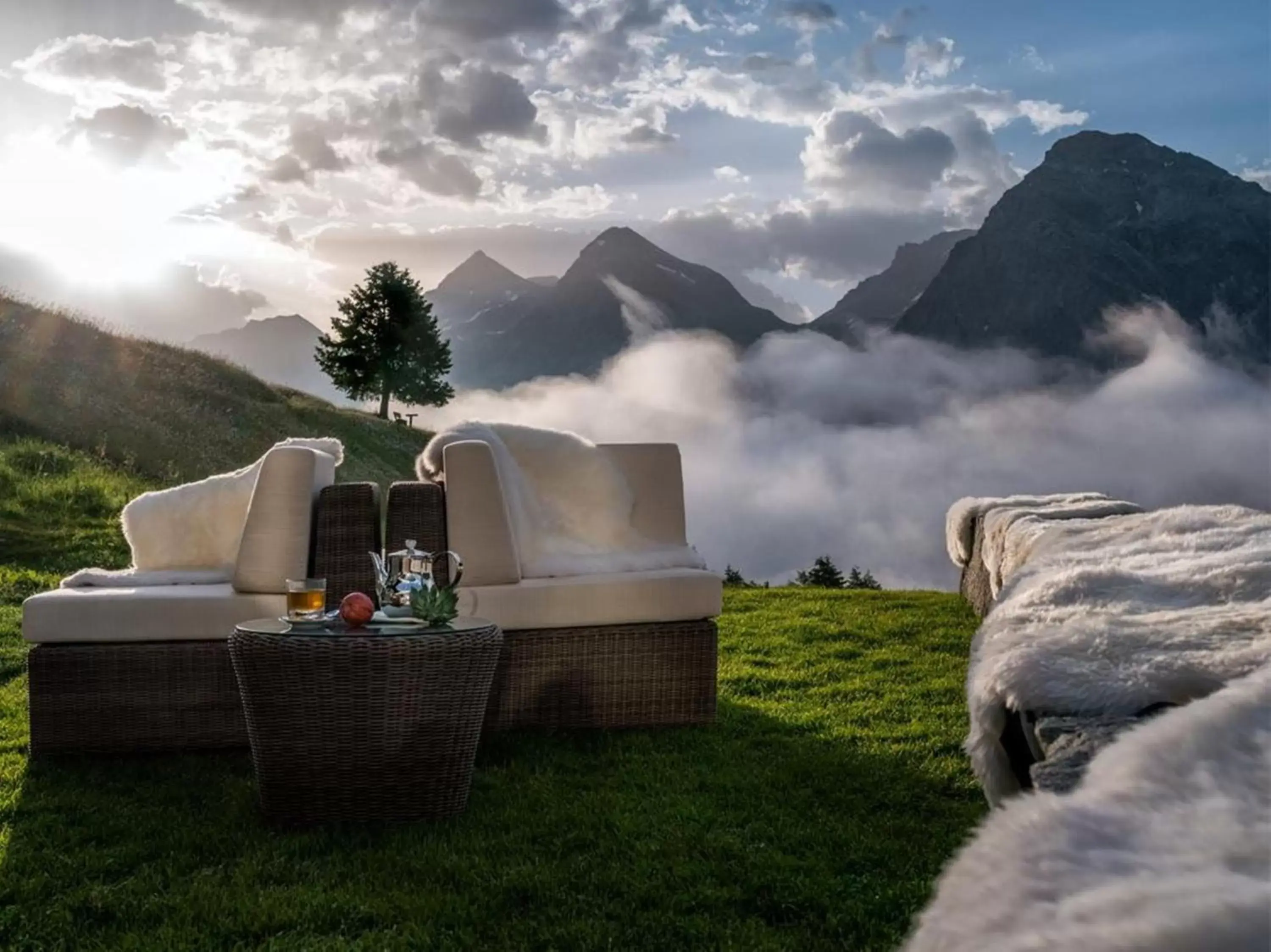 Mountain view in Arosa Kulm Hotel & Alpin Spa
