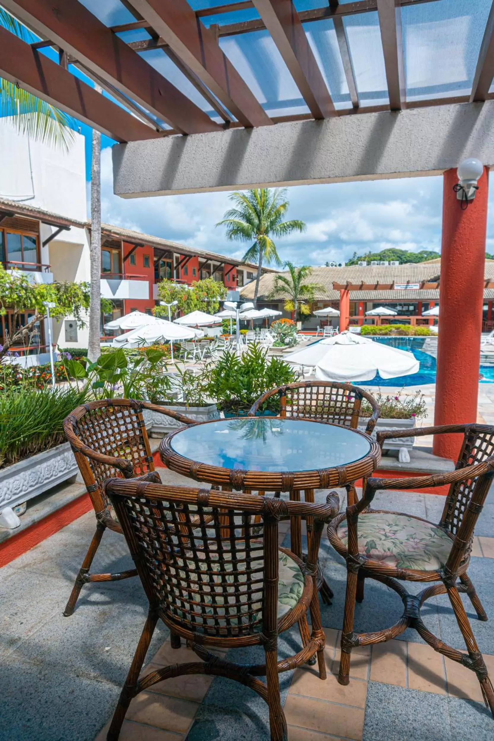 Patio in Porto das Naus Praia Hotel