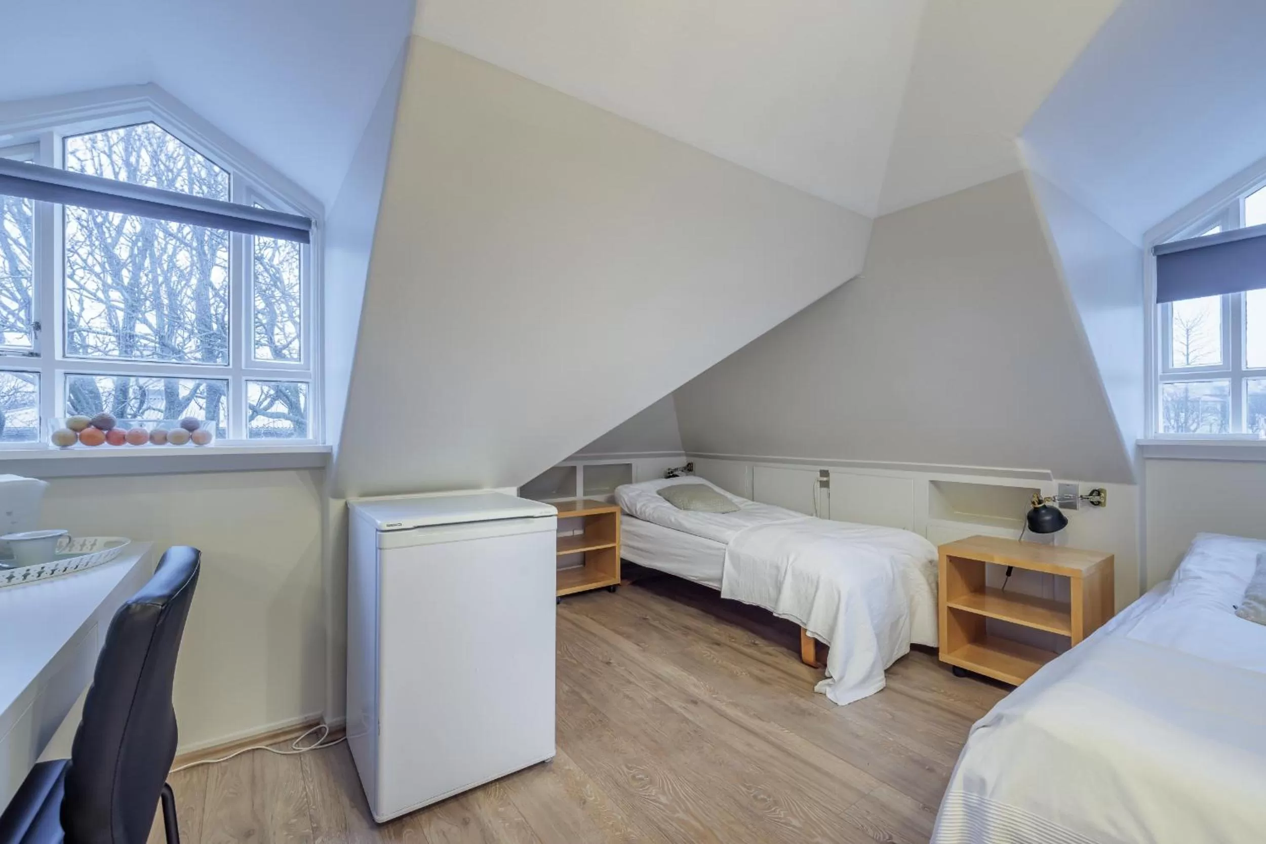 Bed in Snorri's Guesthouse