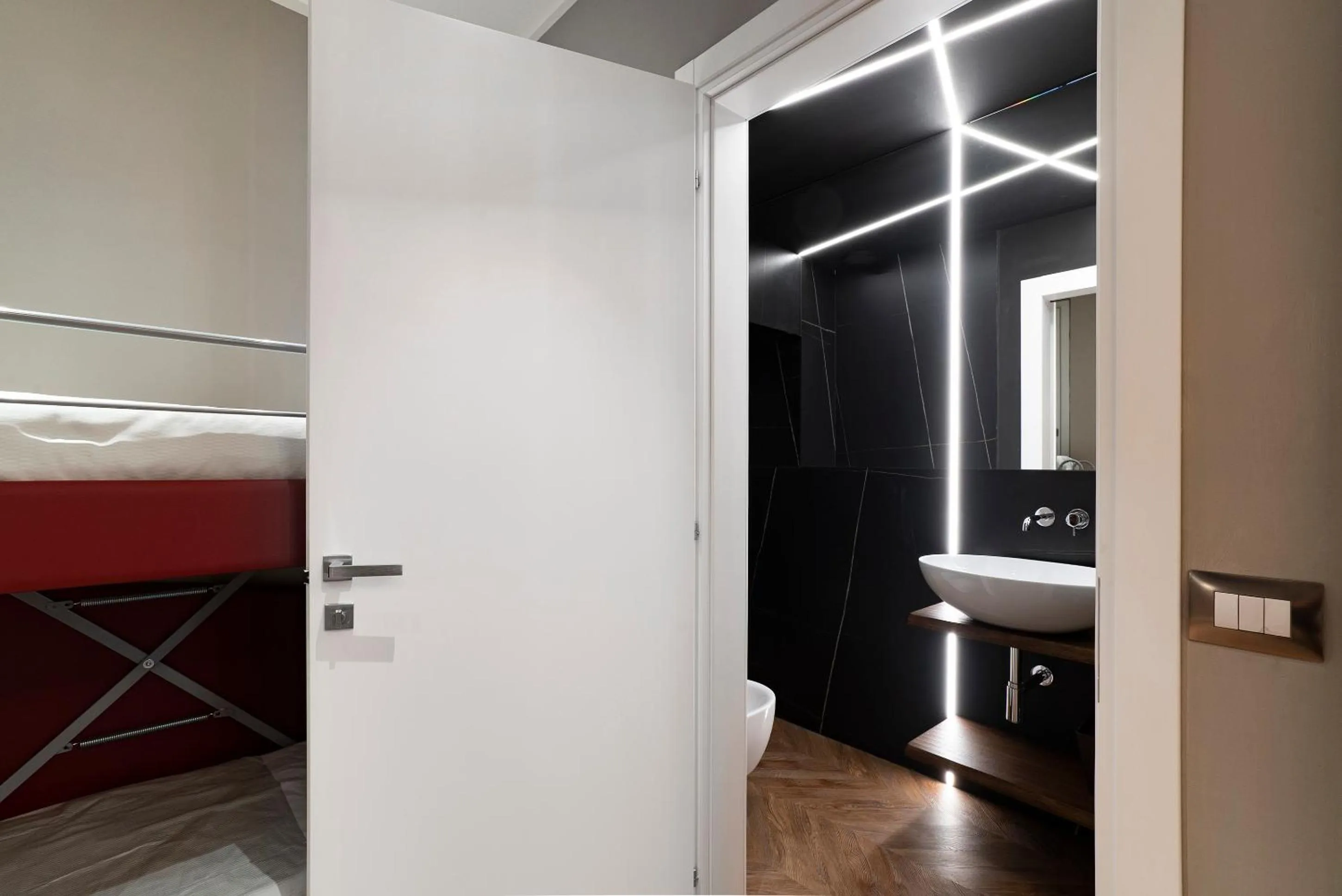 Bathroom, Bed in Artemide Guest House