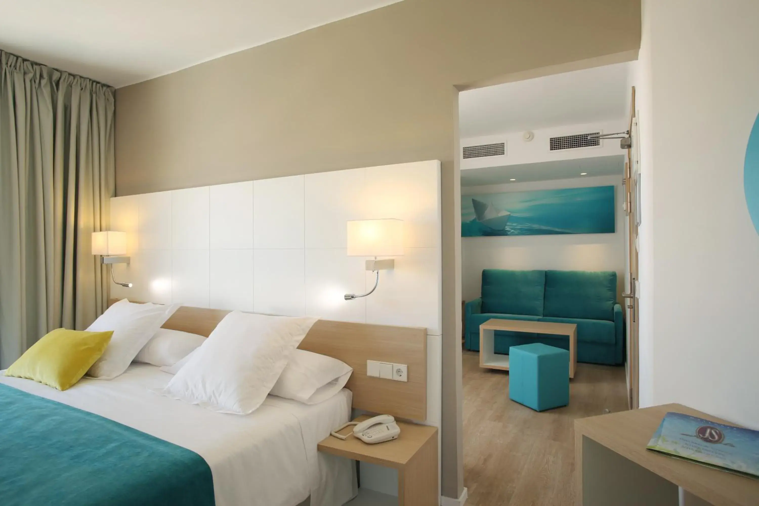 Living room, Bed in JS Palma Stay - Adults Only Living room, Bed in JS Palma Stay - Adults Only