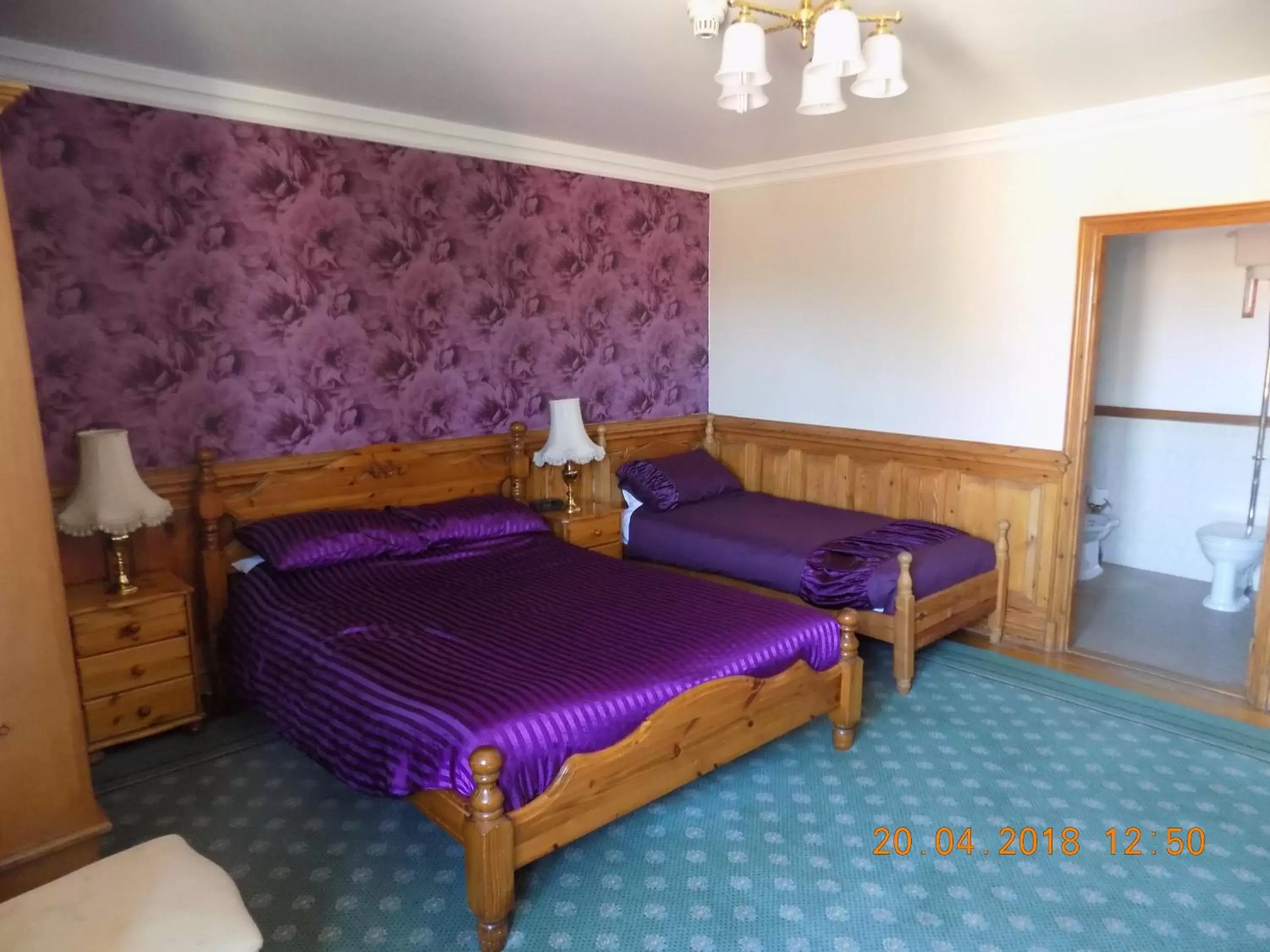 Bed in The Londesborough Arms bar with en-suite rooms