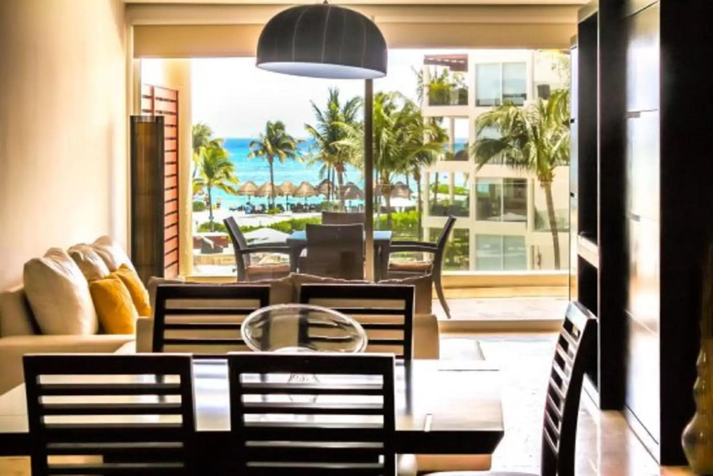 Dining area in The Elements Oceanfront & Beachside Condo Hotel