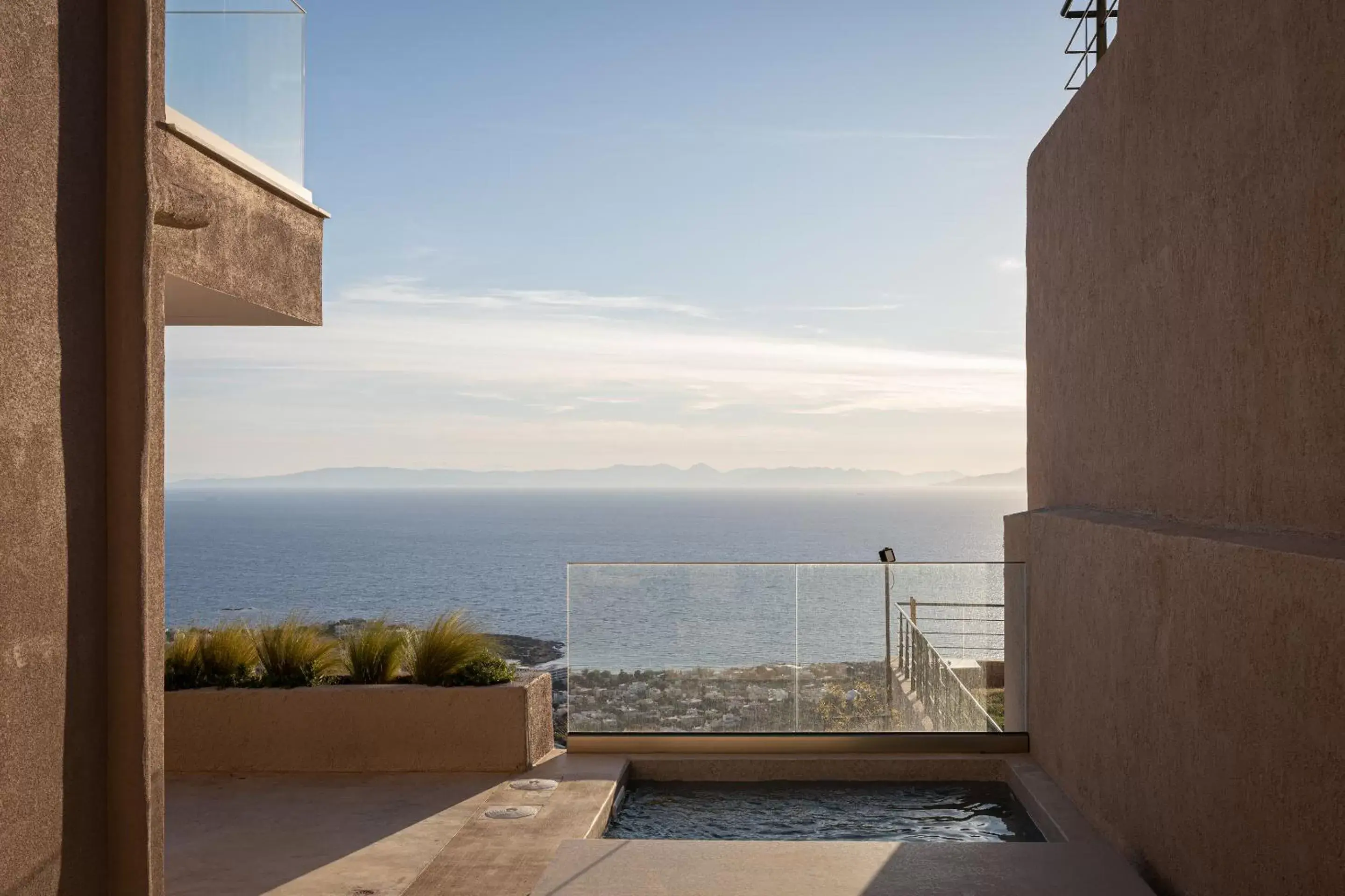 Balcony/Terrace, Sea View in Saronida Hills