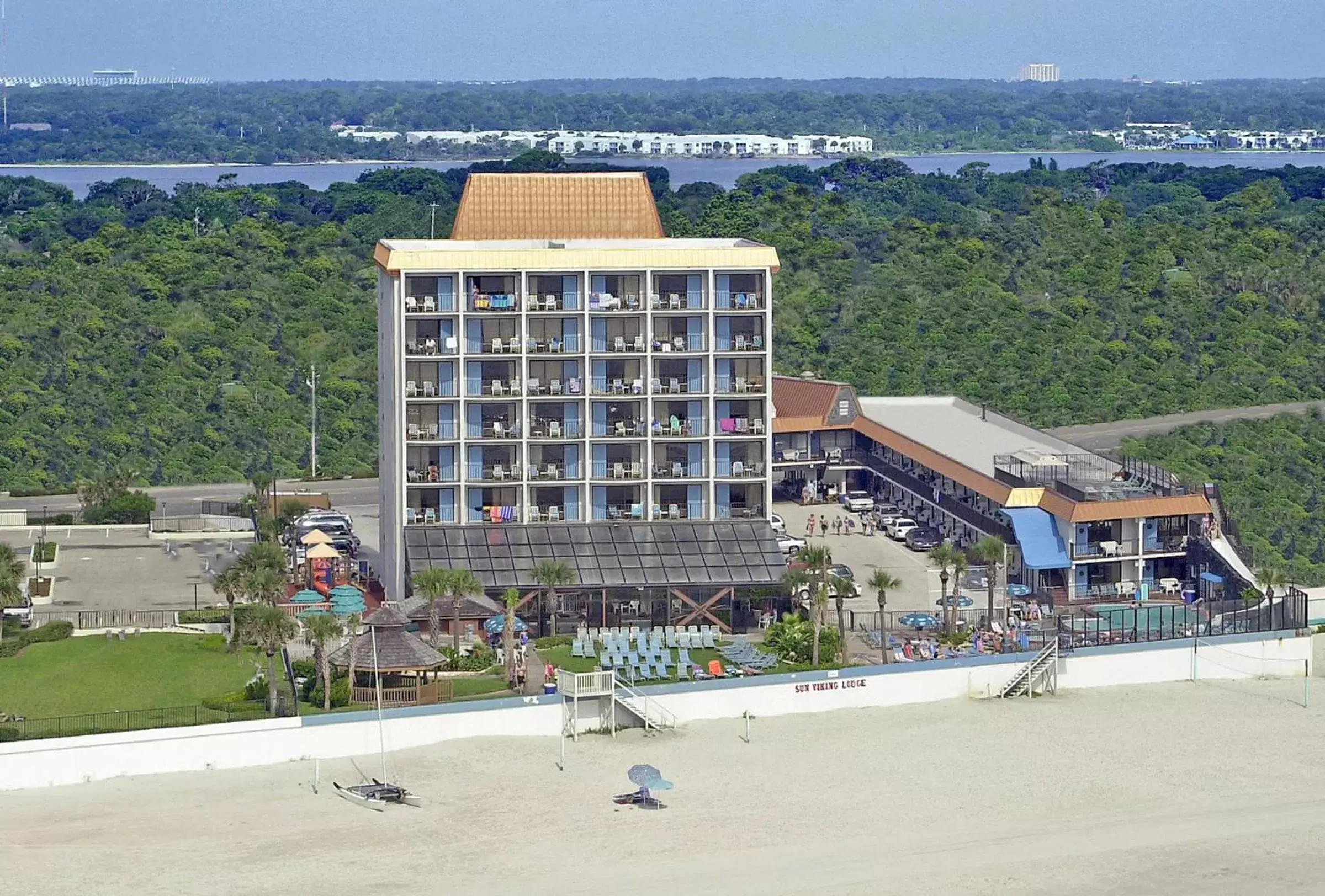 Property building, Bird's-eye View in Sun Viking Lodge - Daytona Beach