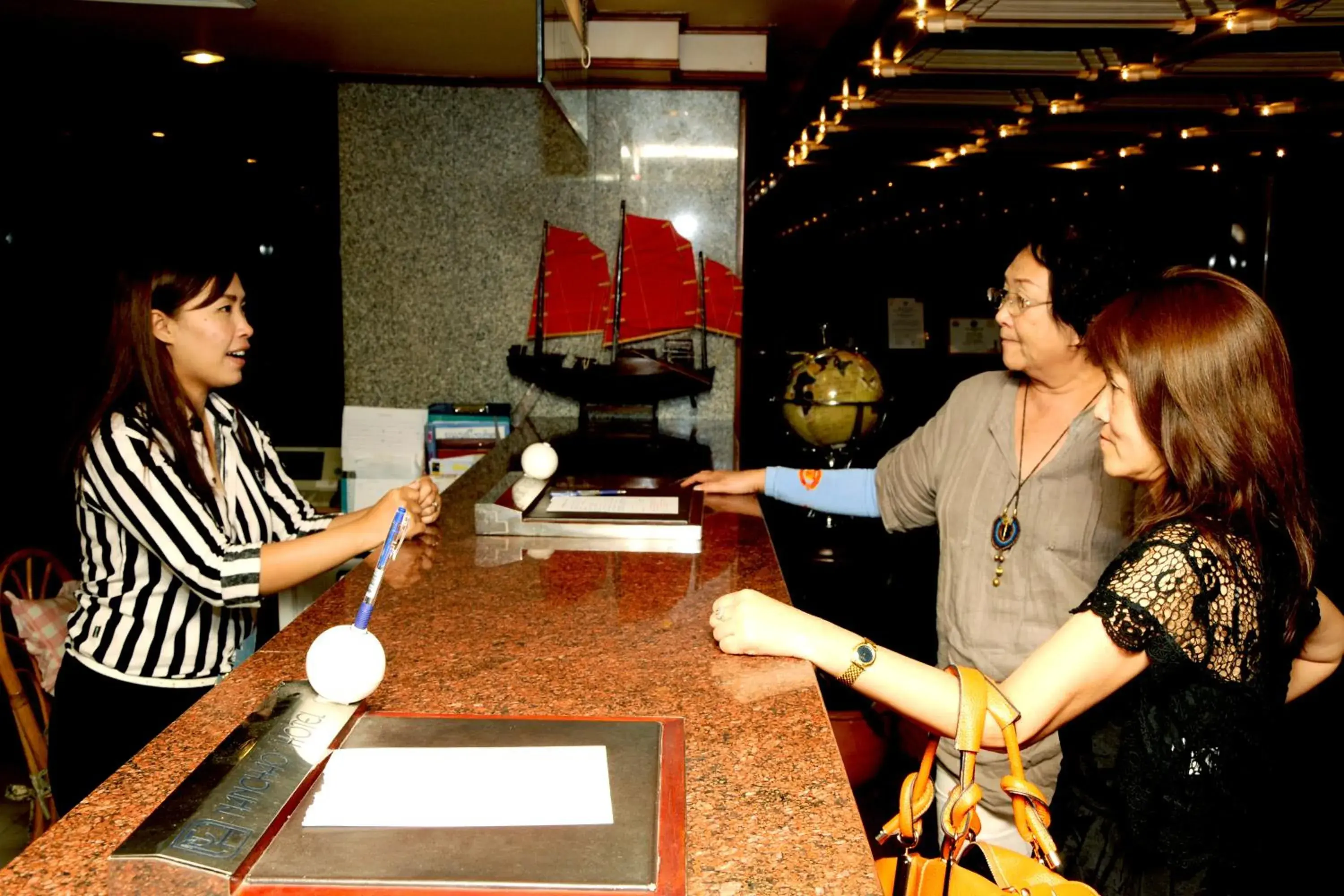 Lobby or reception in Nan Chao Hotel