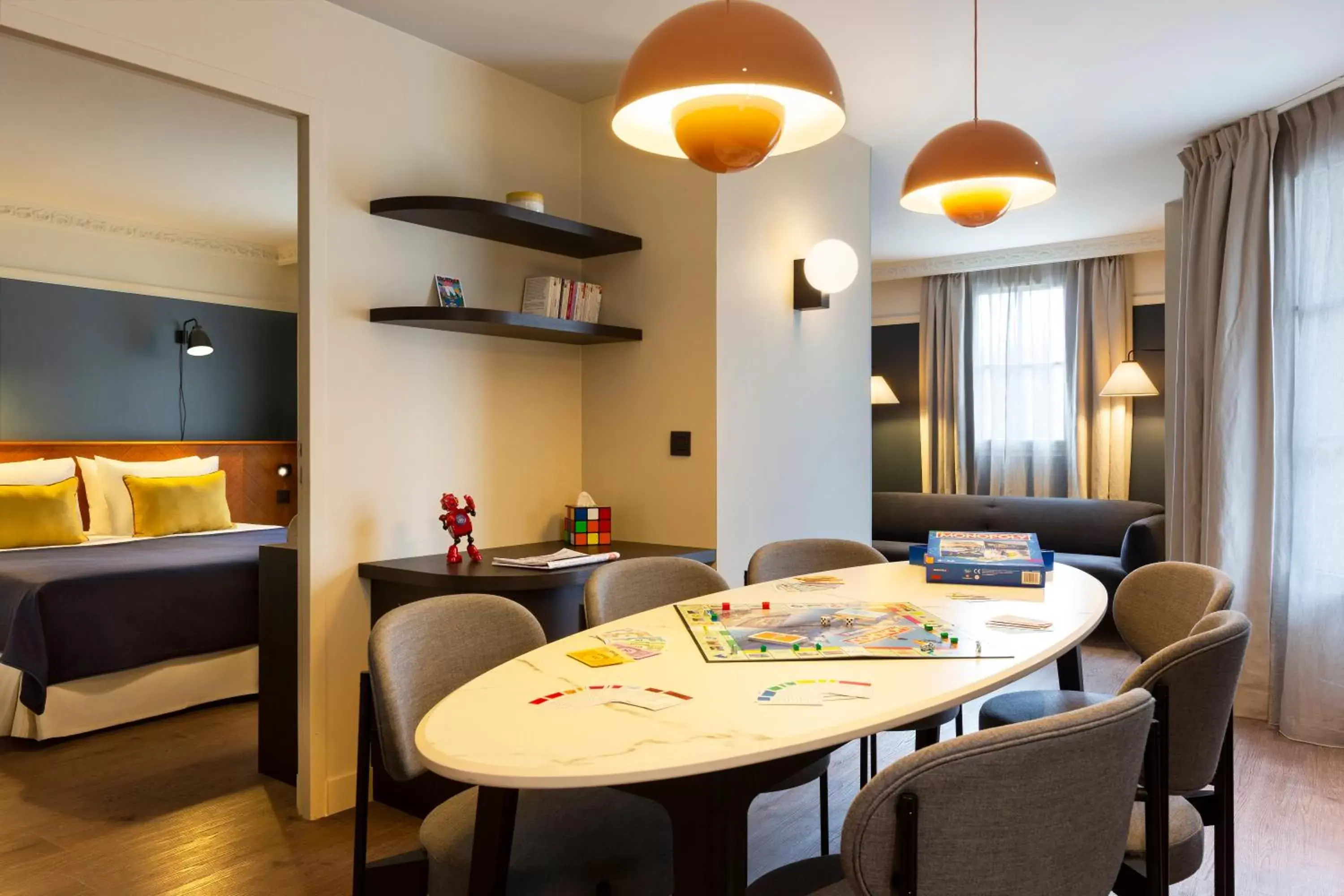 Seating area, Dining Area in RockyPop Grenoble Hotel