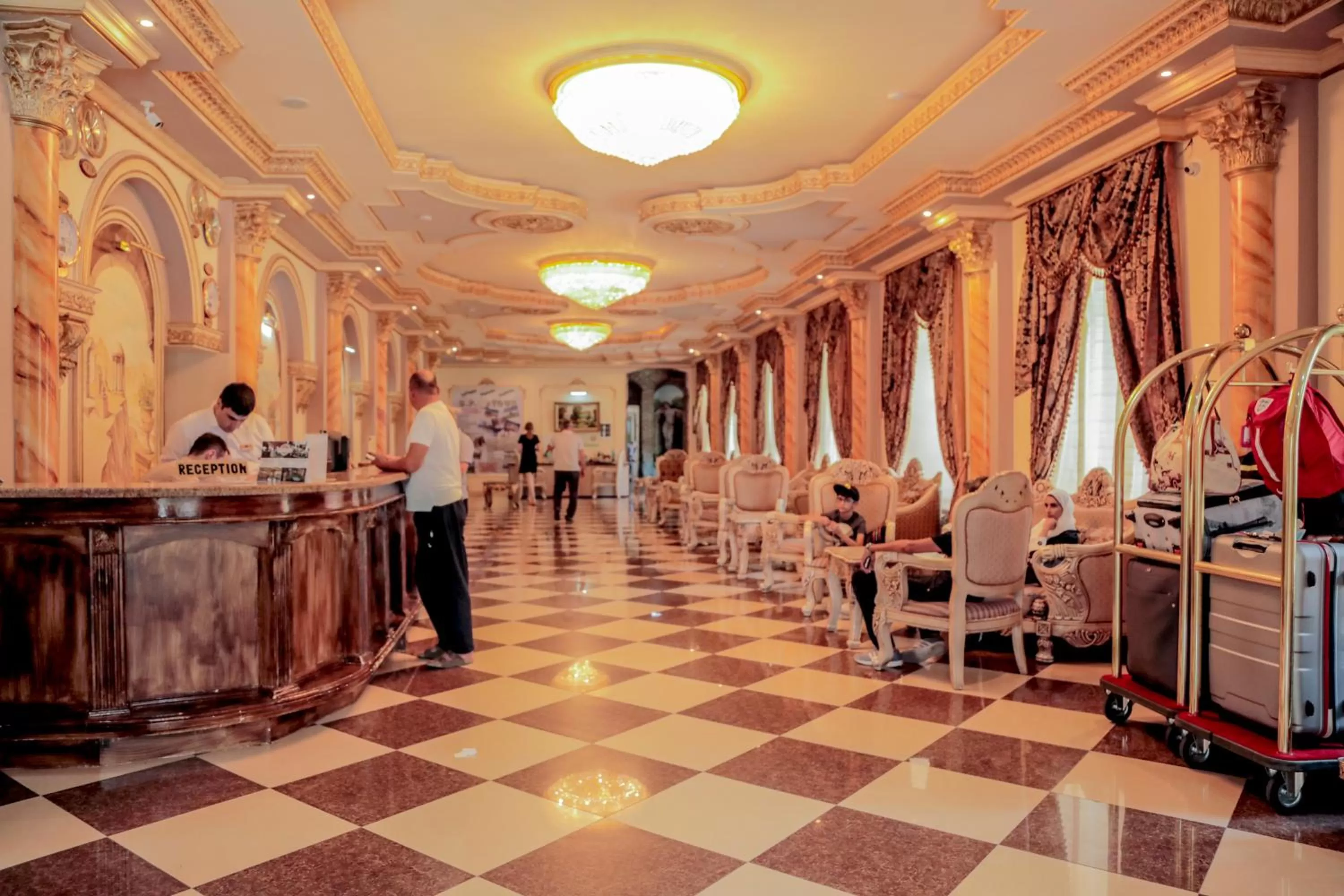 Lobby or reception in Borjomi Palace Health & Spa Center