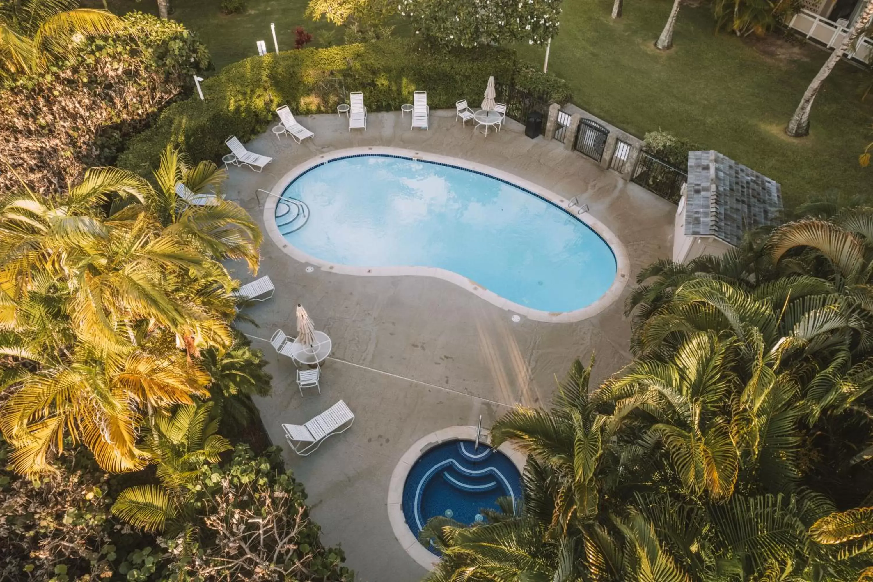 Bird's eye view, Pool View in Plantation Hale Suites