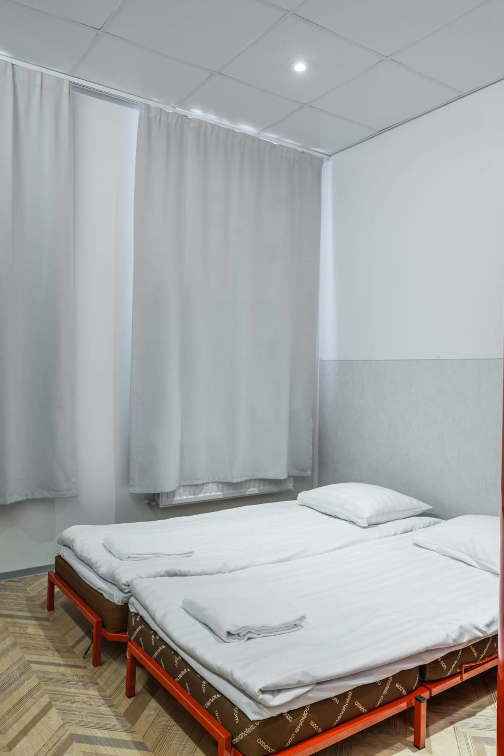 Bed in Omena Hotel Tampere