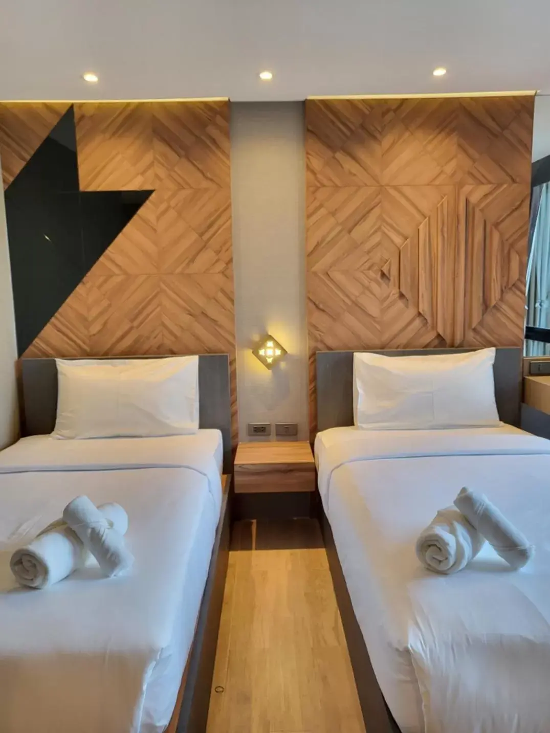 Bed in S3 Siam Bangkok Hotel Bed in S3 Siam Bangkok Hotel