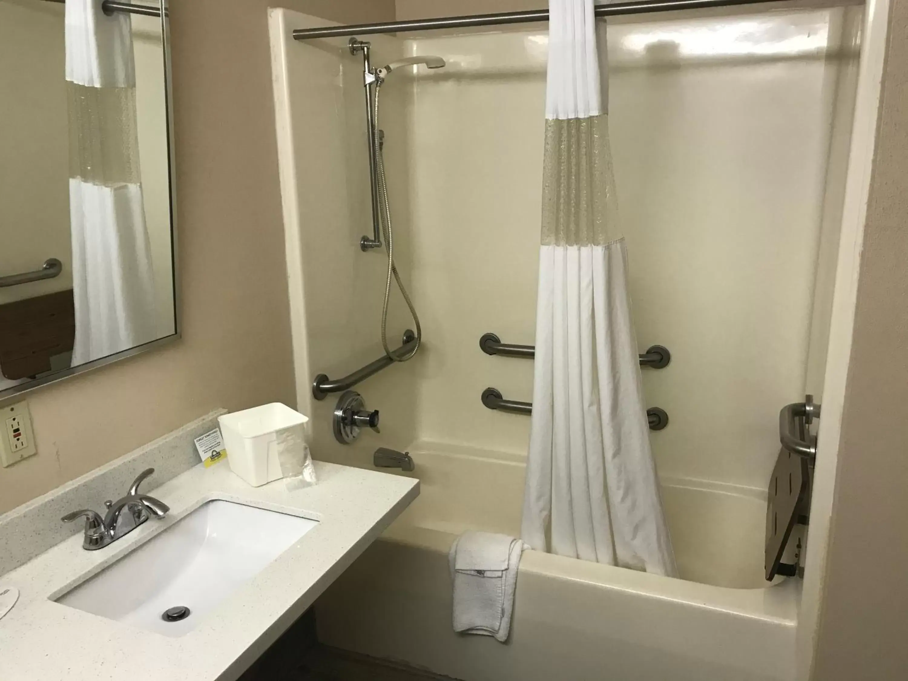 Bathroom in Days Inn by Wyndham Hillsboro