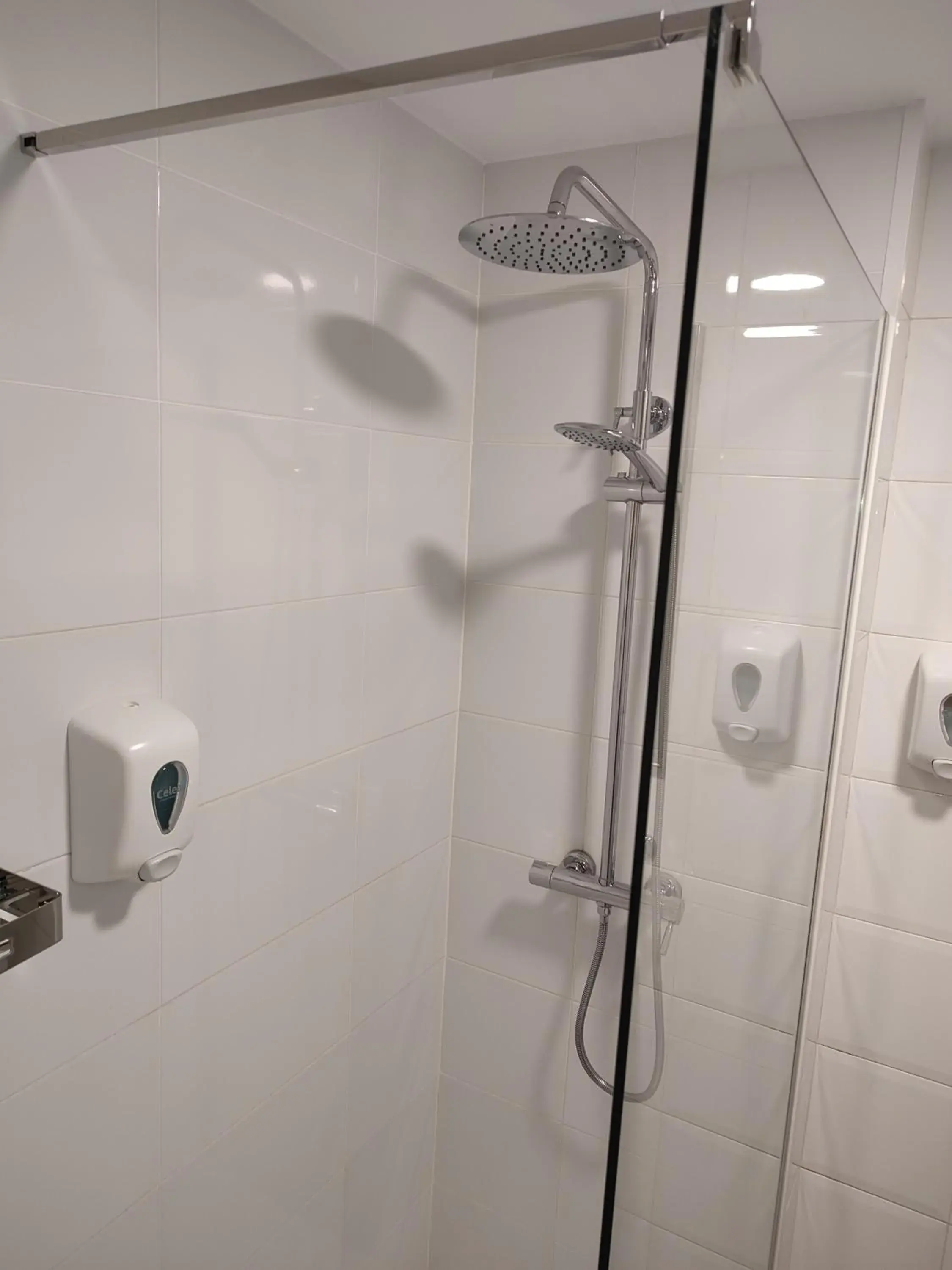 Shower, Bathroom in Hotel Blauet