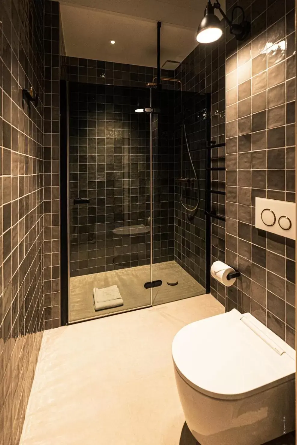 Shower, Bathroom in Hôtel Le Mosaïque