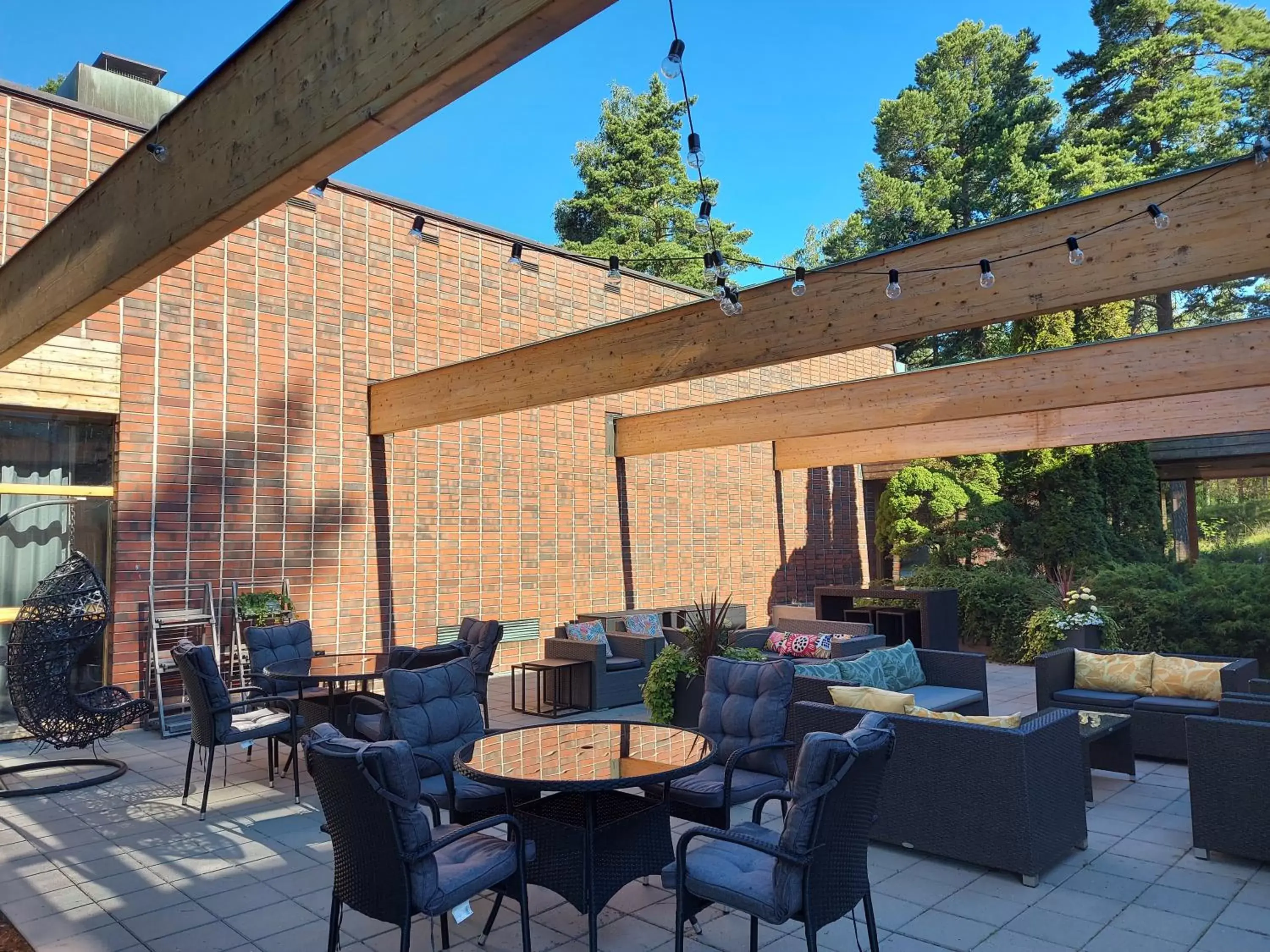 Patio, Restaurant/Places to Eat in Hotel Rantapuisto