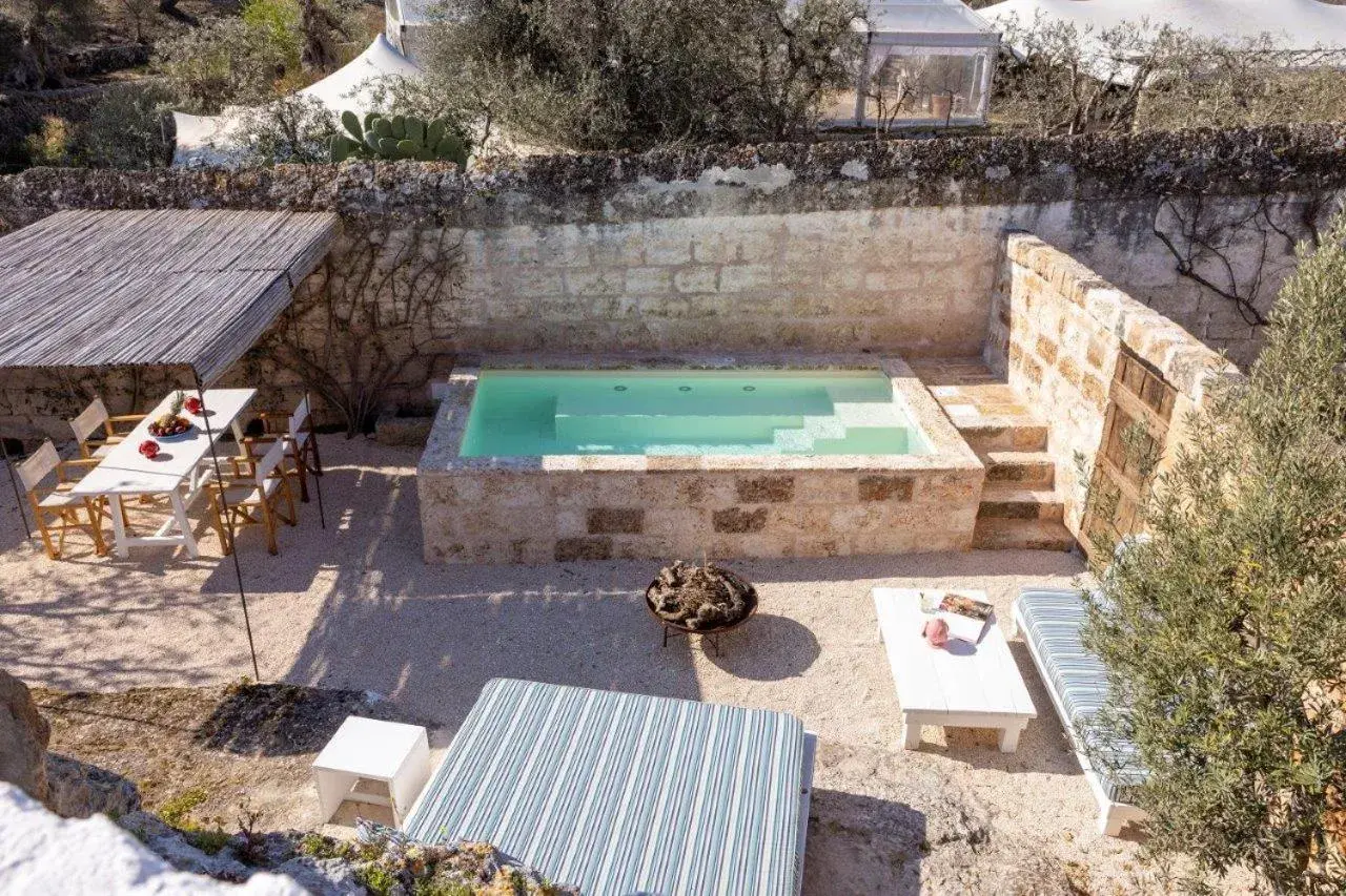 Pool View in Masseria Torre Coccaro