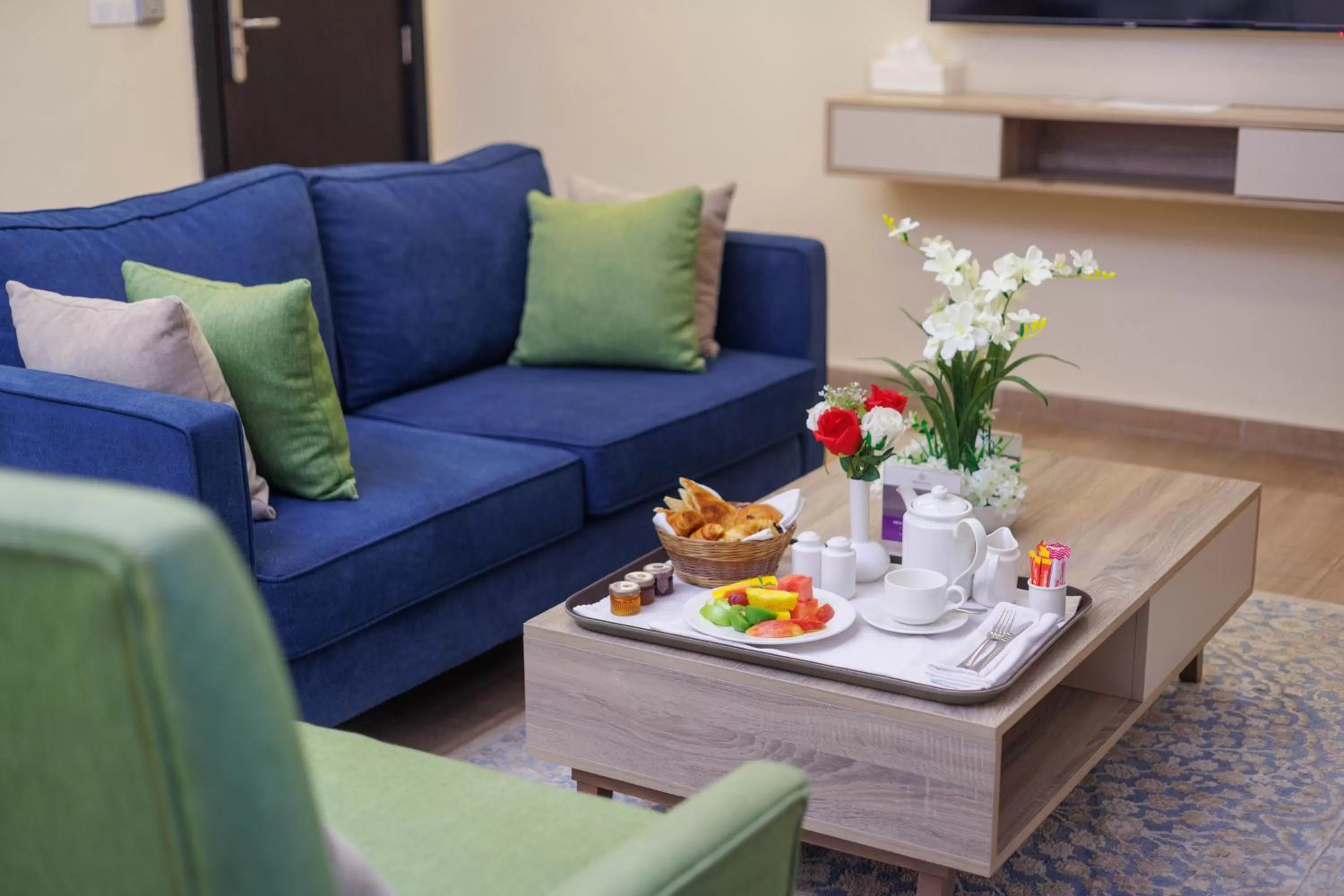 Living room in Silver Moon Hotel