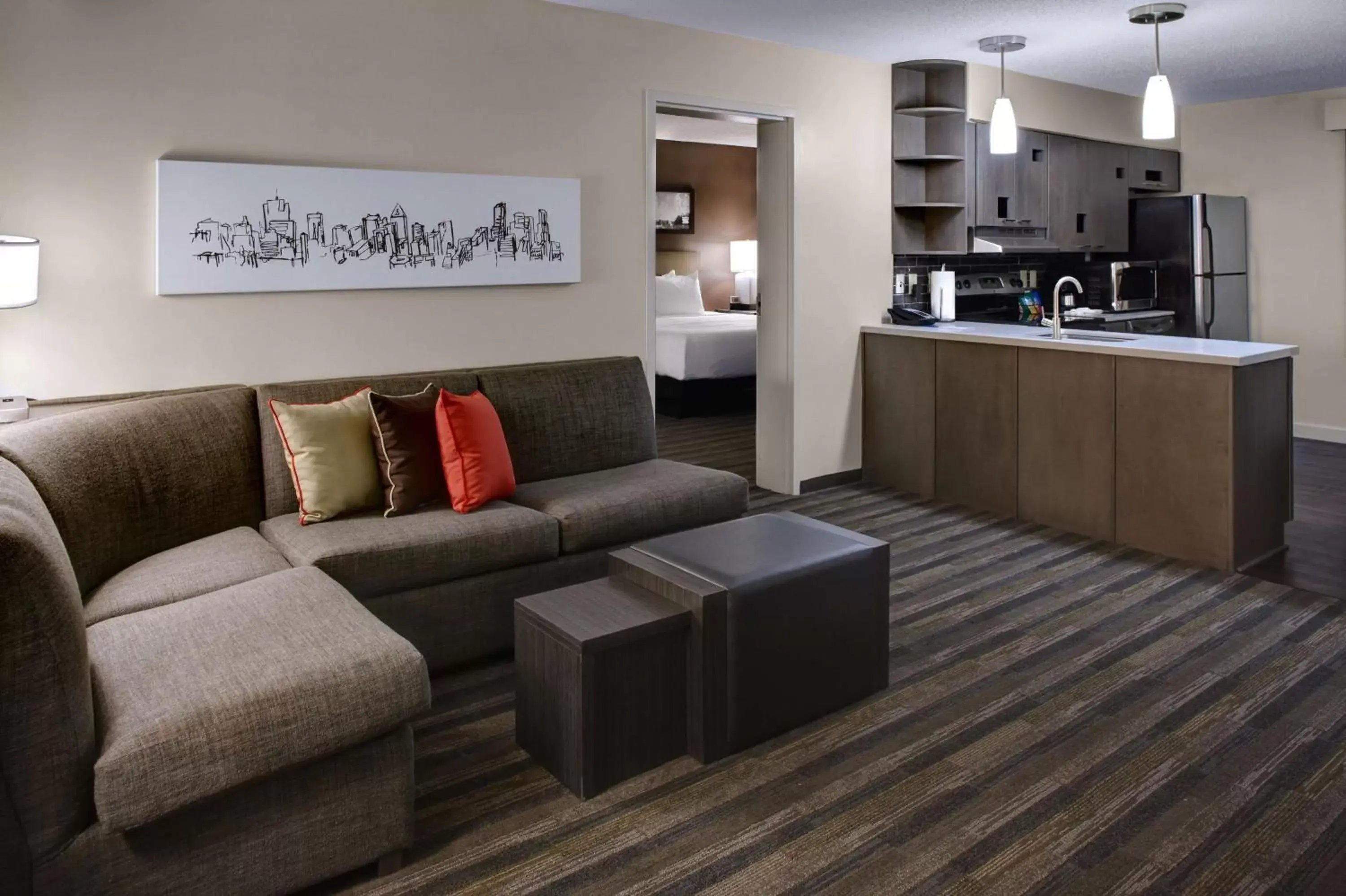 Photo of the whole room in Hyatt House Atlanta Cobb Galleria