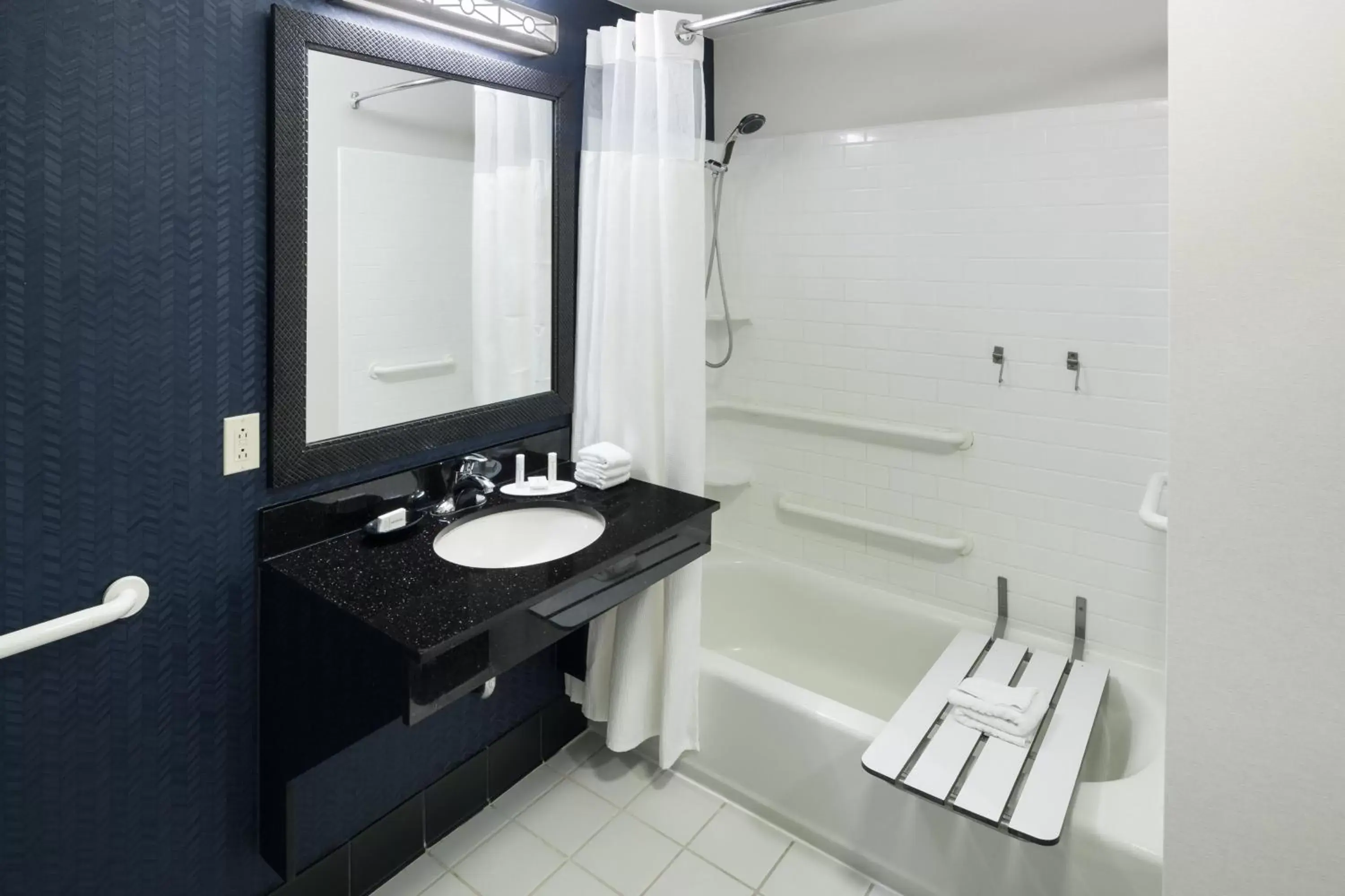 Bathroom in Fairfield Inn Suites by Marriott Orlando At SeaWorld