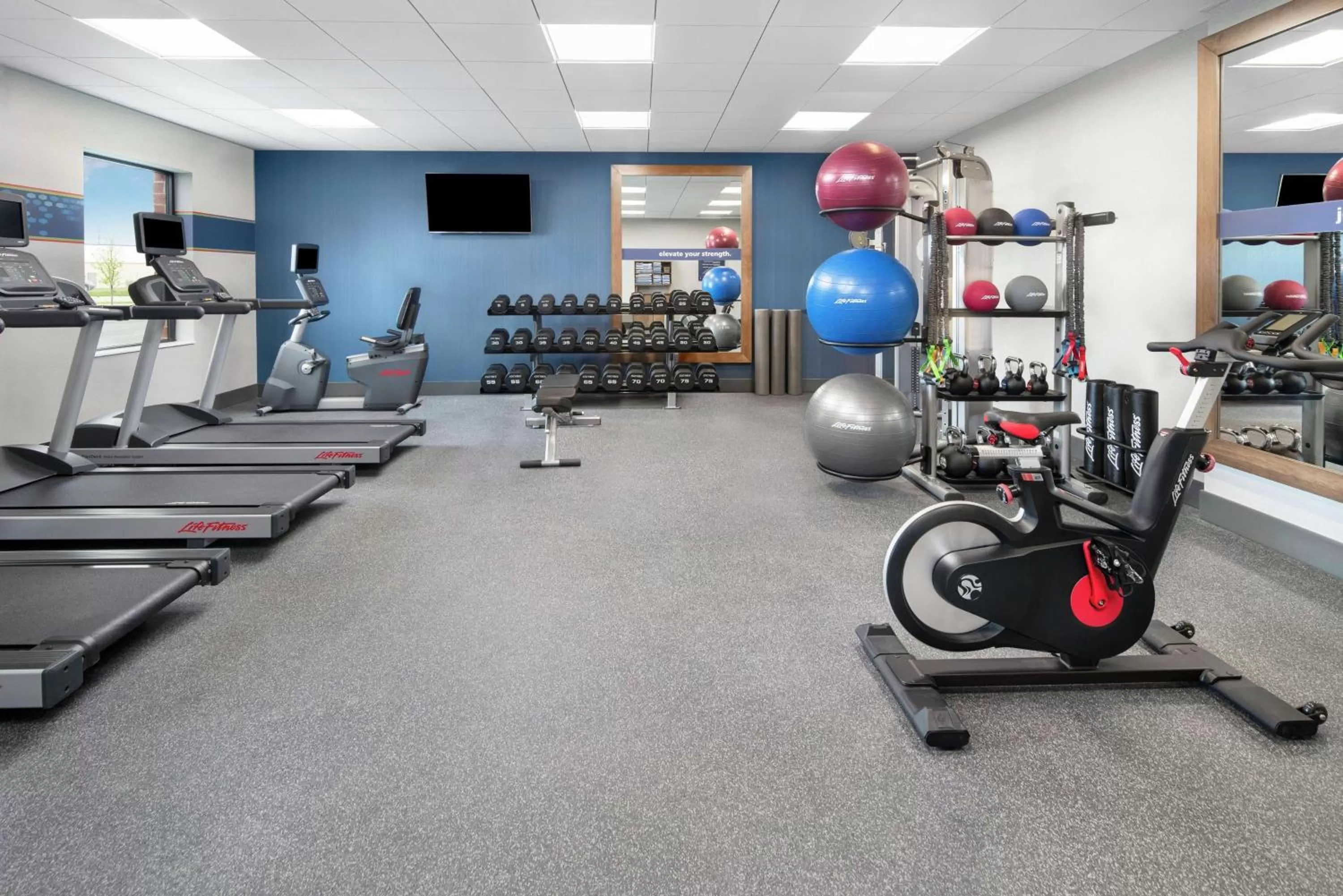 Fitness centre/facilities in Hampton Inn & Suites Bridgeview Chicago, Il