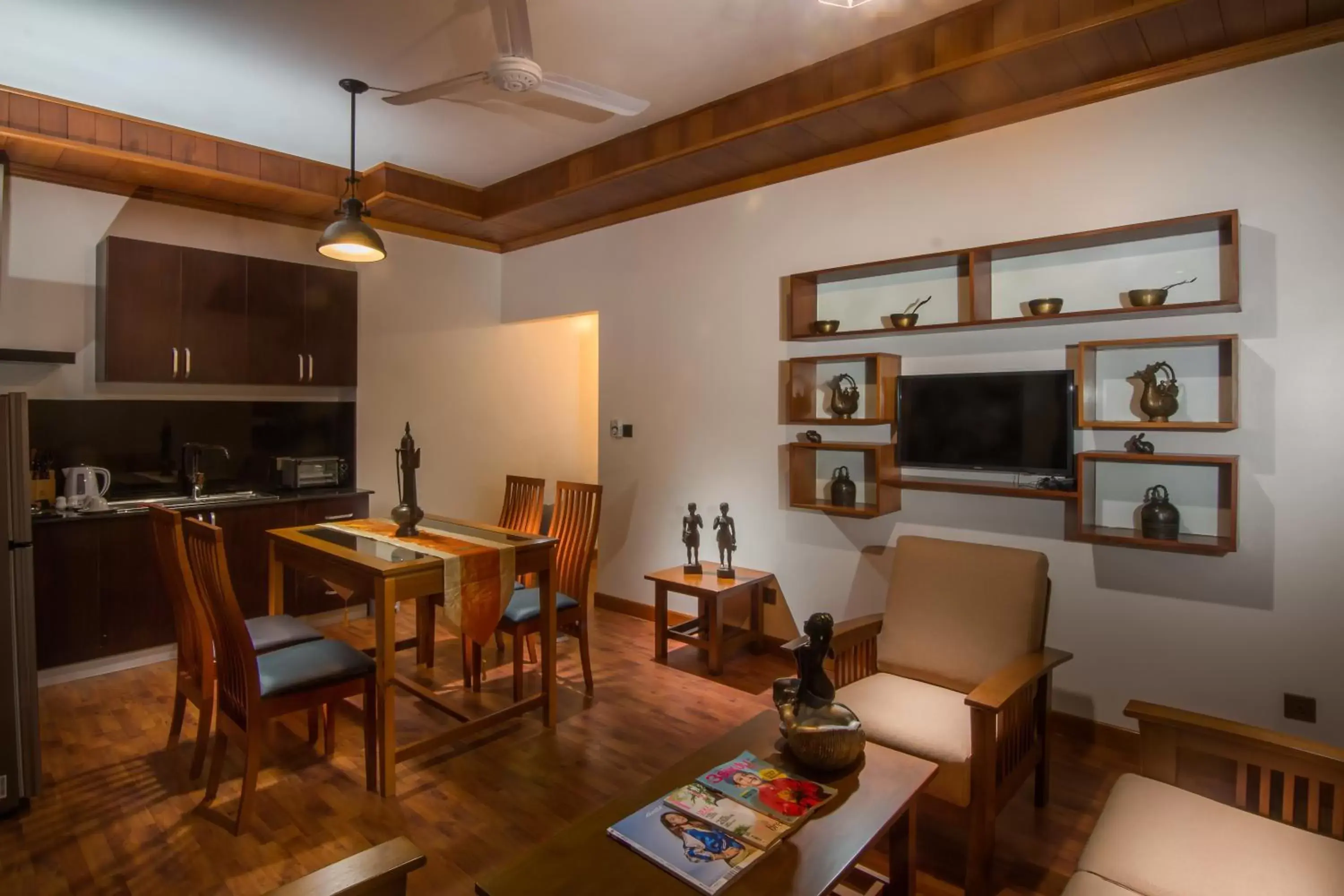 Living room, Dining Area in BB Angkor Residence